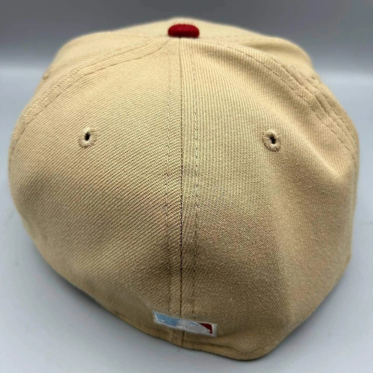 New Era Houston Astros Hat Men 7 1/4 Beige Red MLB Fitted Cap Size ONE SIZE - 3 Thumbnail