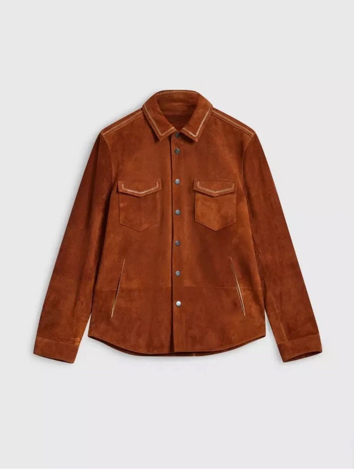 John Varvatos Emmons Suede Jacket EU 48 USA 38 Size US M / EU 48-50 / 2 - 5 Thumbnail