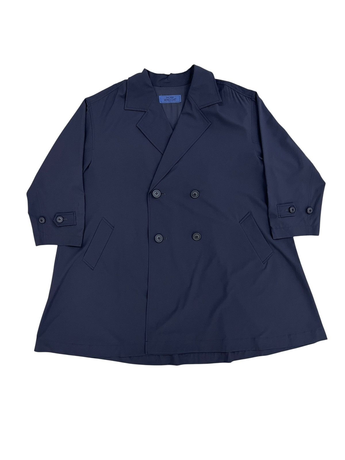 Issey Miyake 1980s Issey Miyake ‘Windcoat” Oversize Double Breasted Coat Size US L / EU 52-54 / 3 - 13 Thumbnail