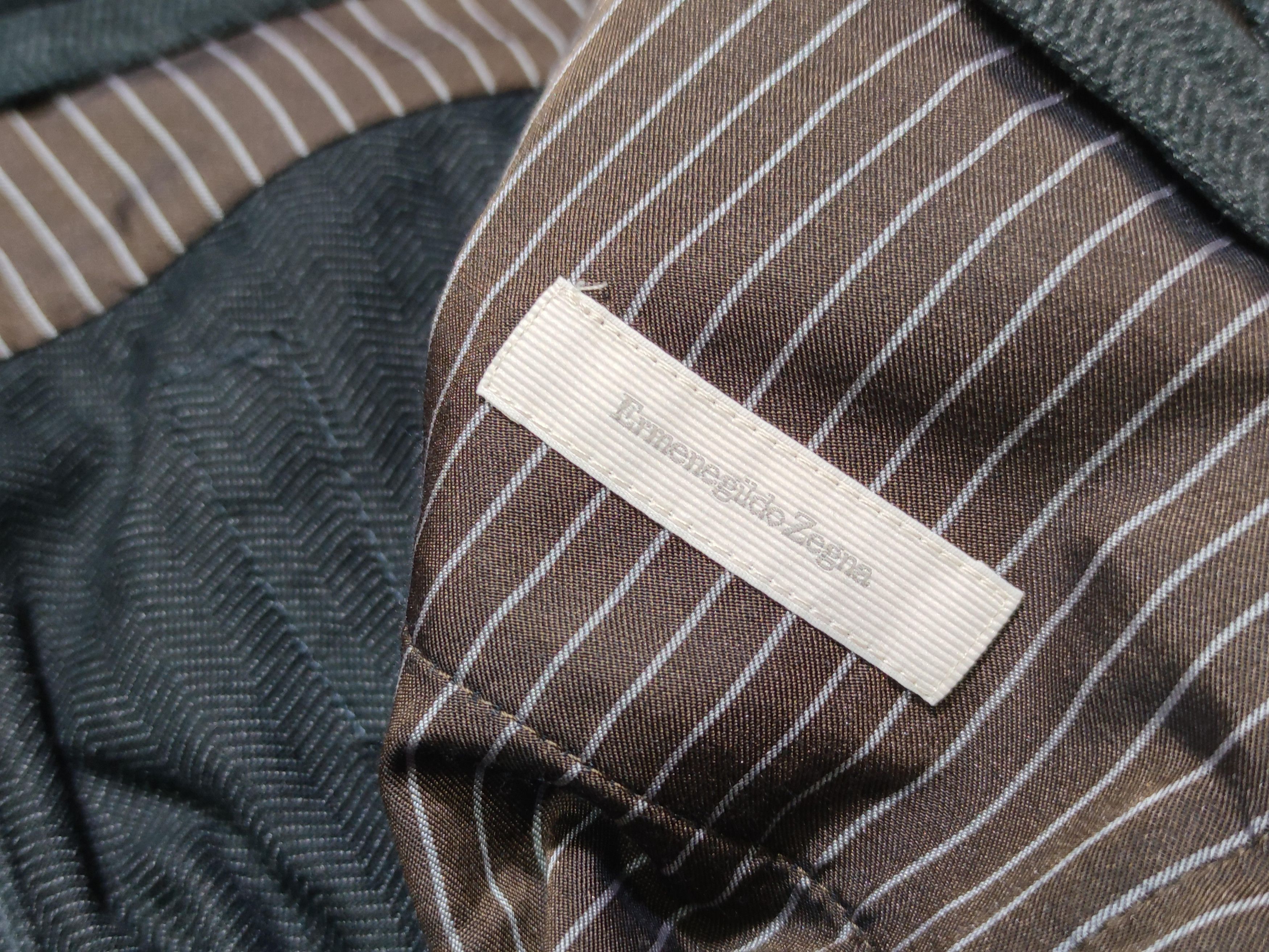 Ermenegildo Zegna Ermenegildo Zegna Gray Cotton Pit Pants Size US 34 / EU 50 - 9 Thumbnail