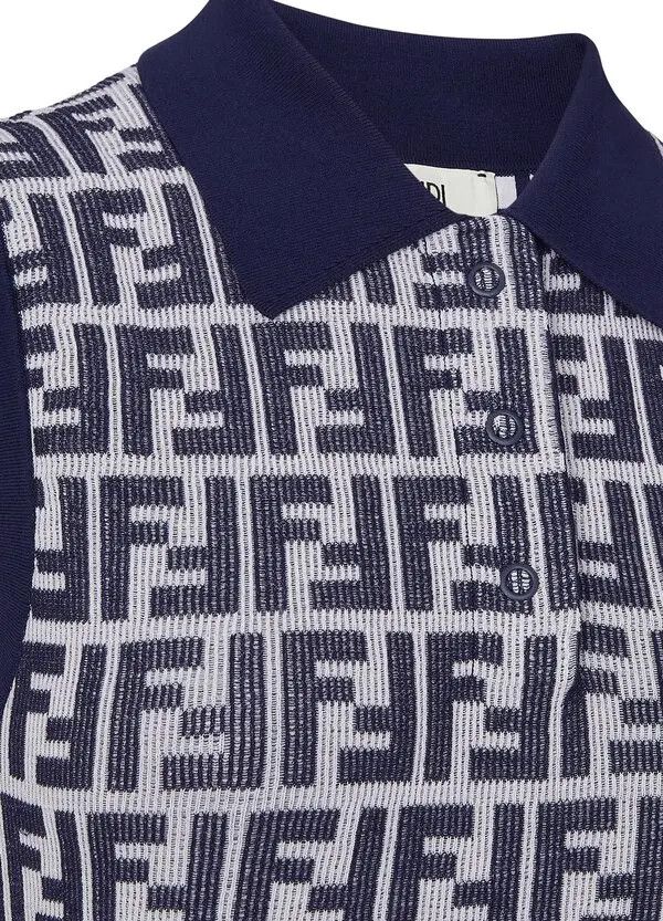 Fendi o1s1wg110425 Dress in Black & White Size L / US 10 / IT 46 - 3 Thumbnail