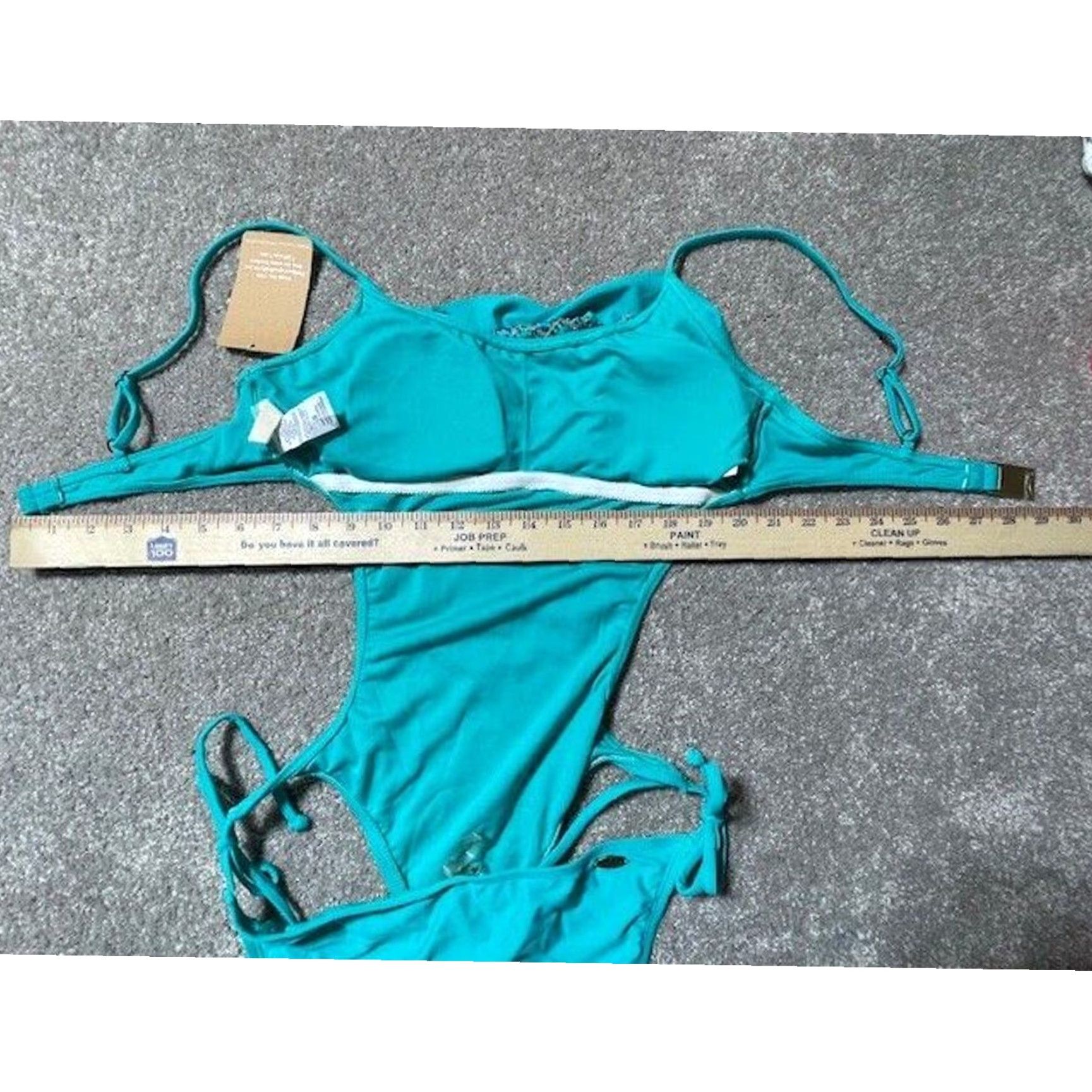 Vintage Hobie One Piece Swimsuit S Monokini Coastal Surfer Girl Festival Y2K Tropical Beach Women Size ONE SIZE - 6 Thumbnail