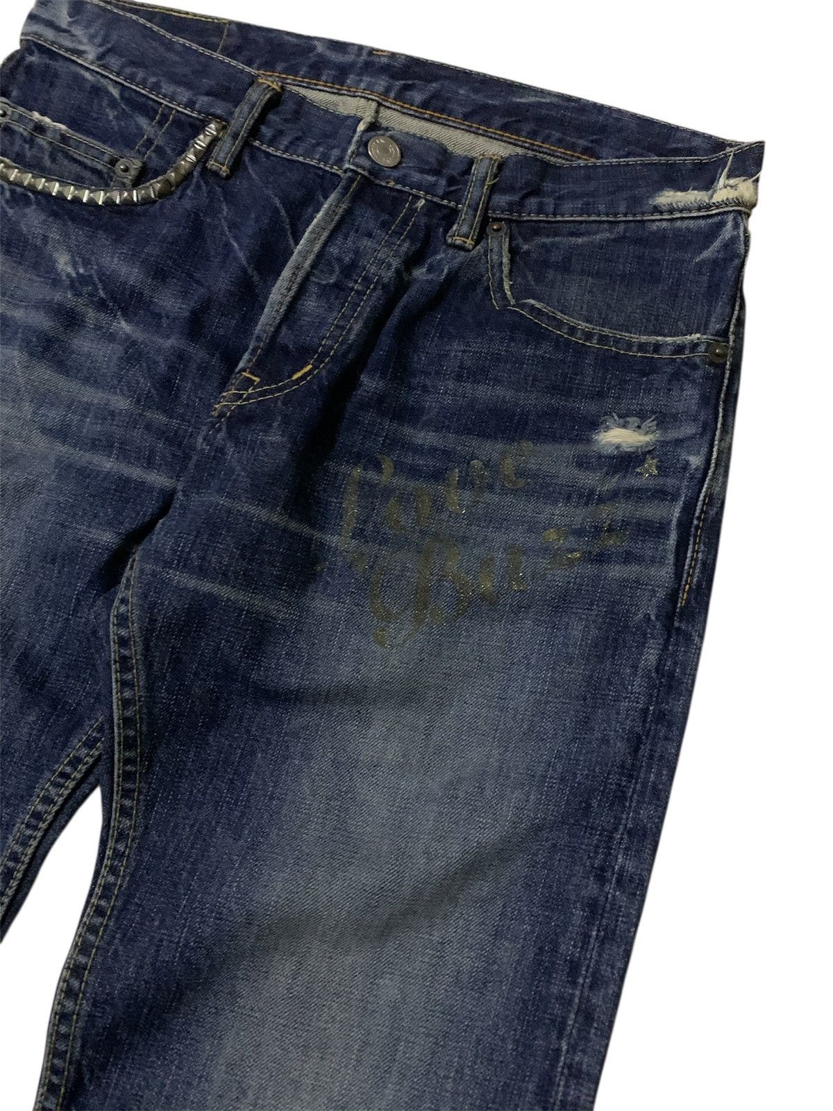 Hysteric Glamour 💥Vtg Hysteric Glamour Studs Punk Denim Size US 30 / EU 46 - 6 Thumbnail