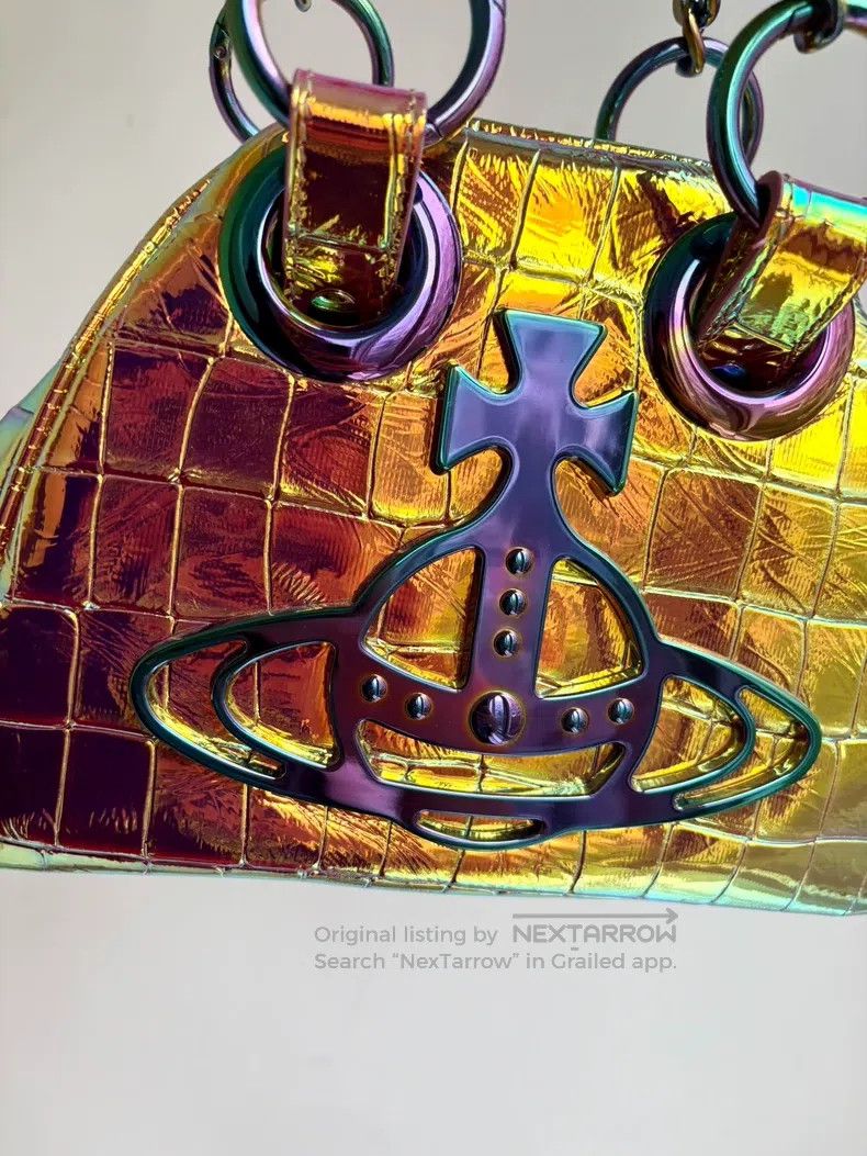 Vivienne Westwood Vivienne Westwood size os Large Saturn Laser Crocodile Leat Size ONE SIZE - 3 Thumbnail