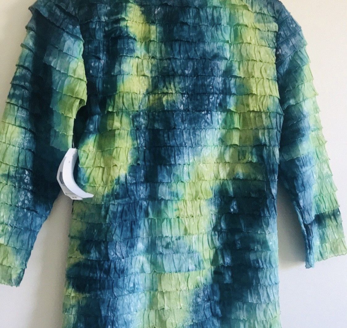 Other KIM ROGERS RUFFLED LAYERED BLOUSE TOP SZ S Size S / US 4 / IT 40 - 6 Thumbnail