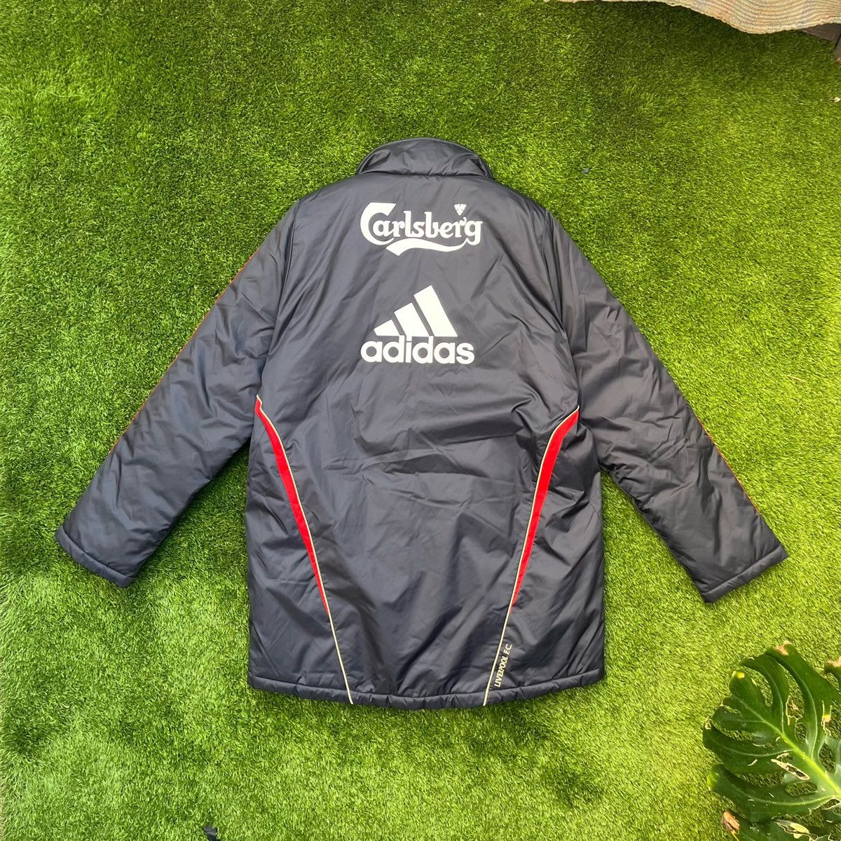 Adidas Liverpool Bench Coat 09/10 – Adidas Size US XL / EU 56 / 4 - 4 Thumbnail