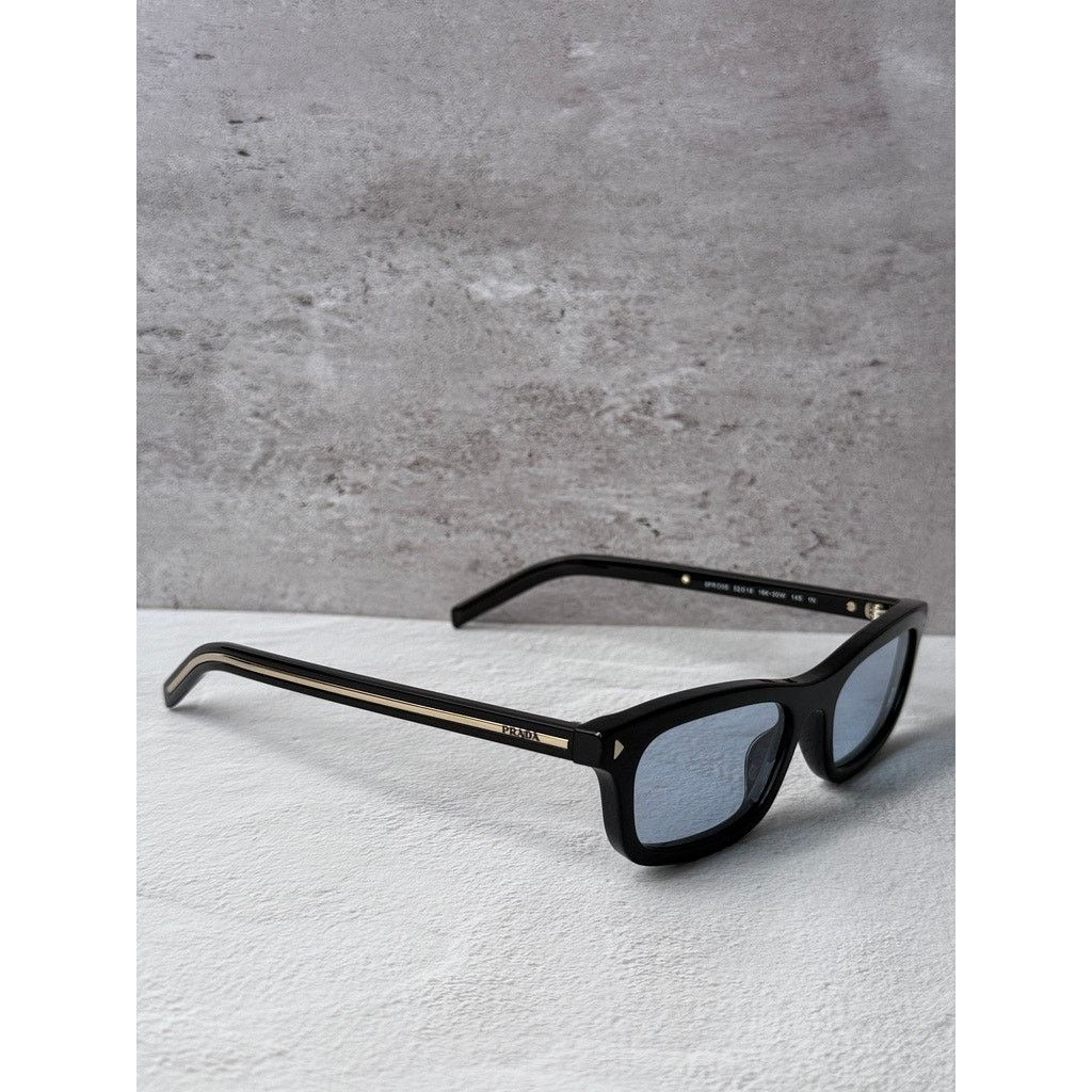 Prada NEW Prada PR D05S Sunglasses in Black Blue Lens $524 Size ONE SIZE - 4 Thumbnail