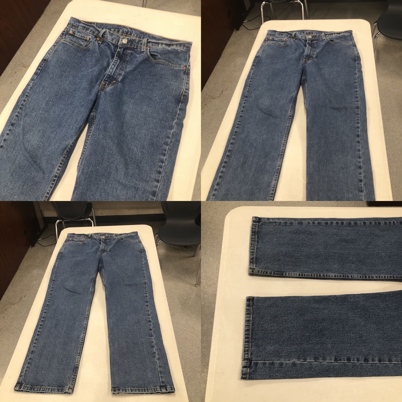 Levi's VINTAGE Levi's 514 Jeans Men’s 36x28.5 Med Blue Wash Straight 5-Pocket Denim Regular Mens Size US 36 / EU 52 - 8 Thumbnail