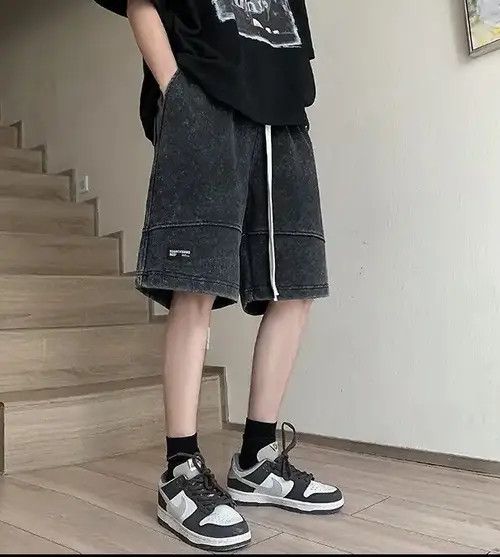 Japanese Brand Manami x Rina Summer Street Loose Straight Short Pant Size US 30 / EU 46 - 5 Thumbnail