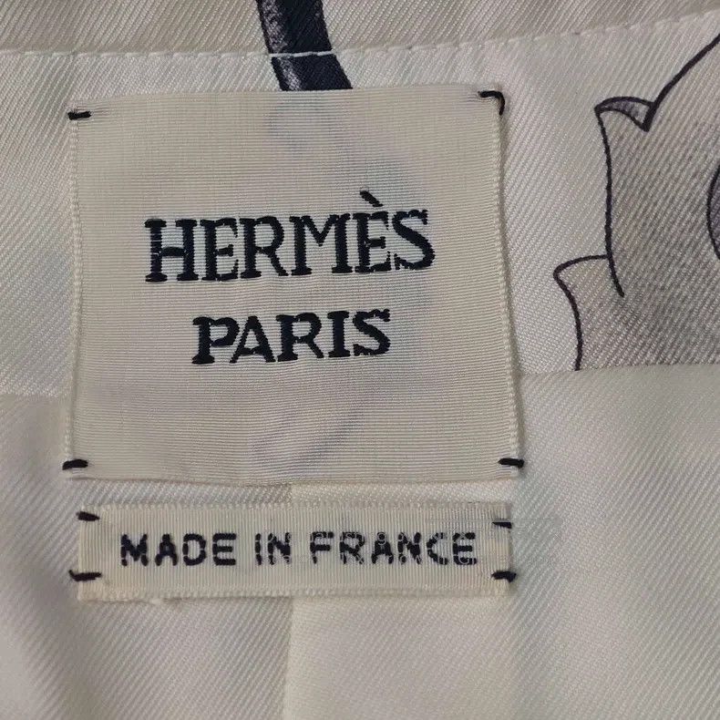 Hermes Hermes White full pattern silk zipper jacket Size XS / US 0-2 / IT 36-38 - 5 Thumbnail