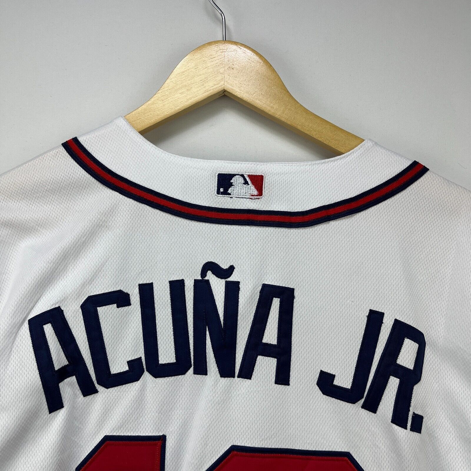 Nike × Vintage Nike Atlanta Braves Acuña Jr Baseball MLB Stitched Medium Size US M / EU 48-50 / 2 - 10 Thumbnail