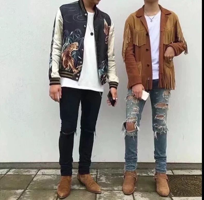 Saint Laurent Paris Saint Laurent Paris 15ss Tiger Eagle Silk Jacket-2506 Size US M / EU 48-50 / 2 - 7 Thumbnail