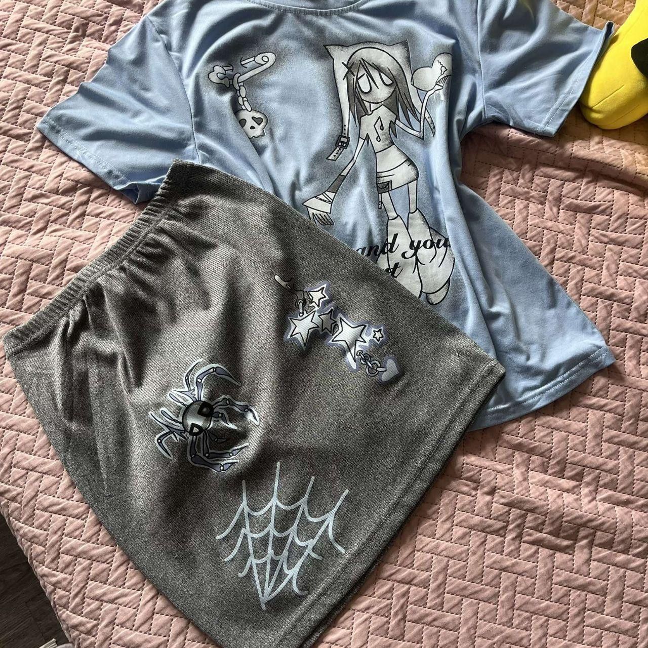 Other Y2k Aesthetics Skirt and Shirt Combo Grunge Size S / US 4 / IT 40 - 2 Thumbnail