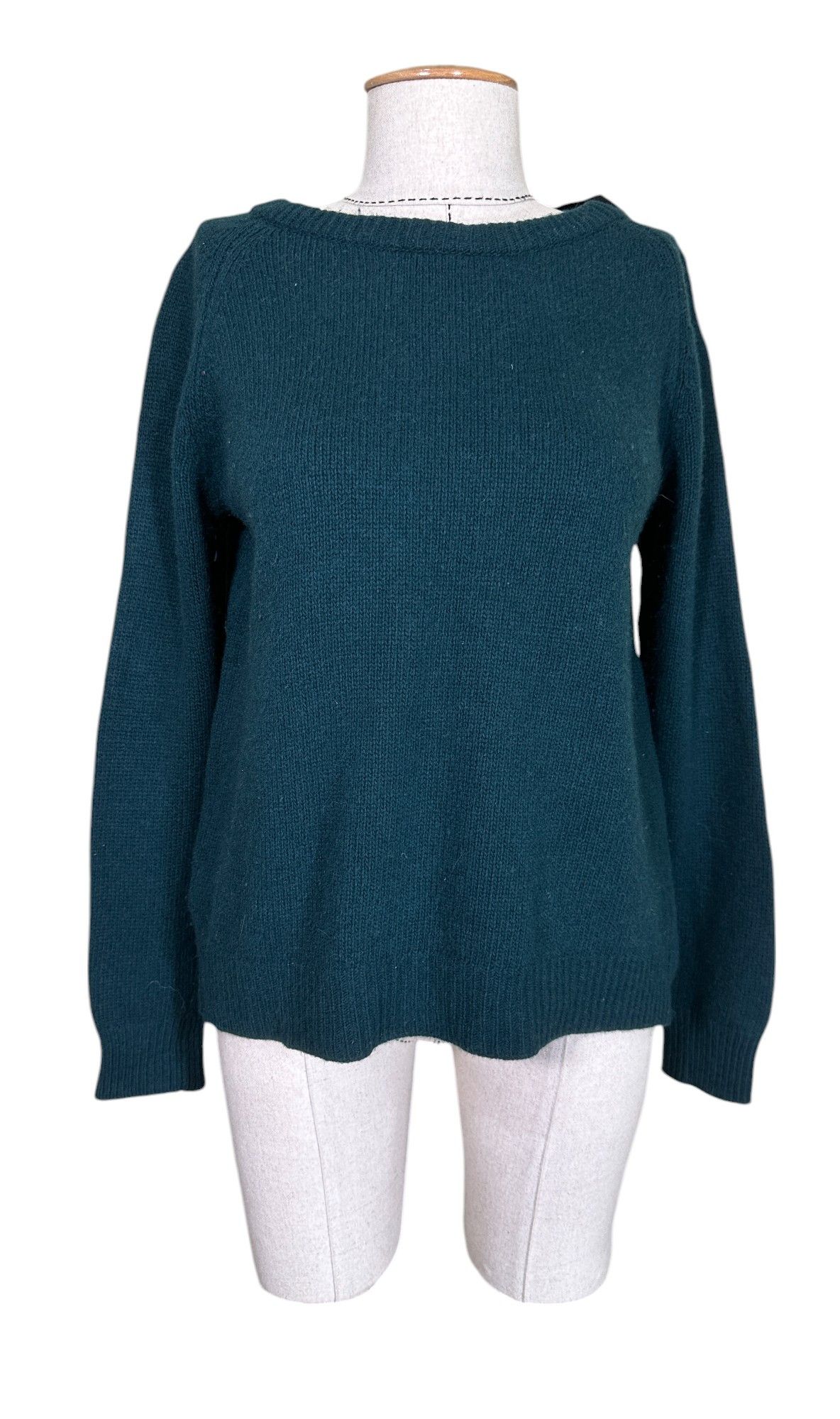 Designer Erika Cavallini green cashmere sweater Size L / US 10 / IT 46 - 1 Thumbnail