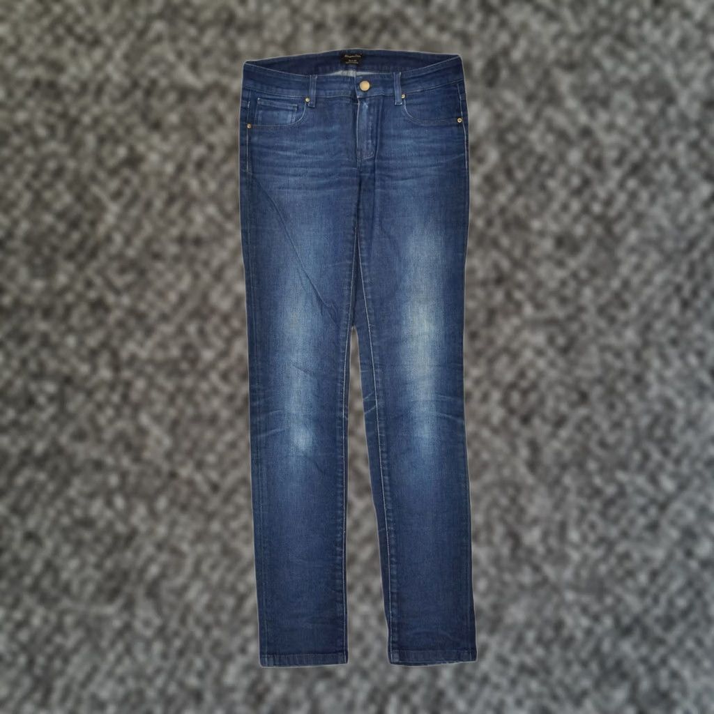 Massimo Dutti VINTAGE MASSIMO DUTTI Womens Slim Jeans US 4 Small W30 L32 Blue Cotton JL15 Size 28" / US 6 / IT 42 - 1 Thumbnail