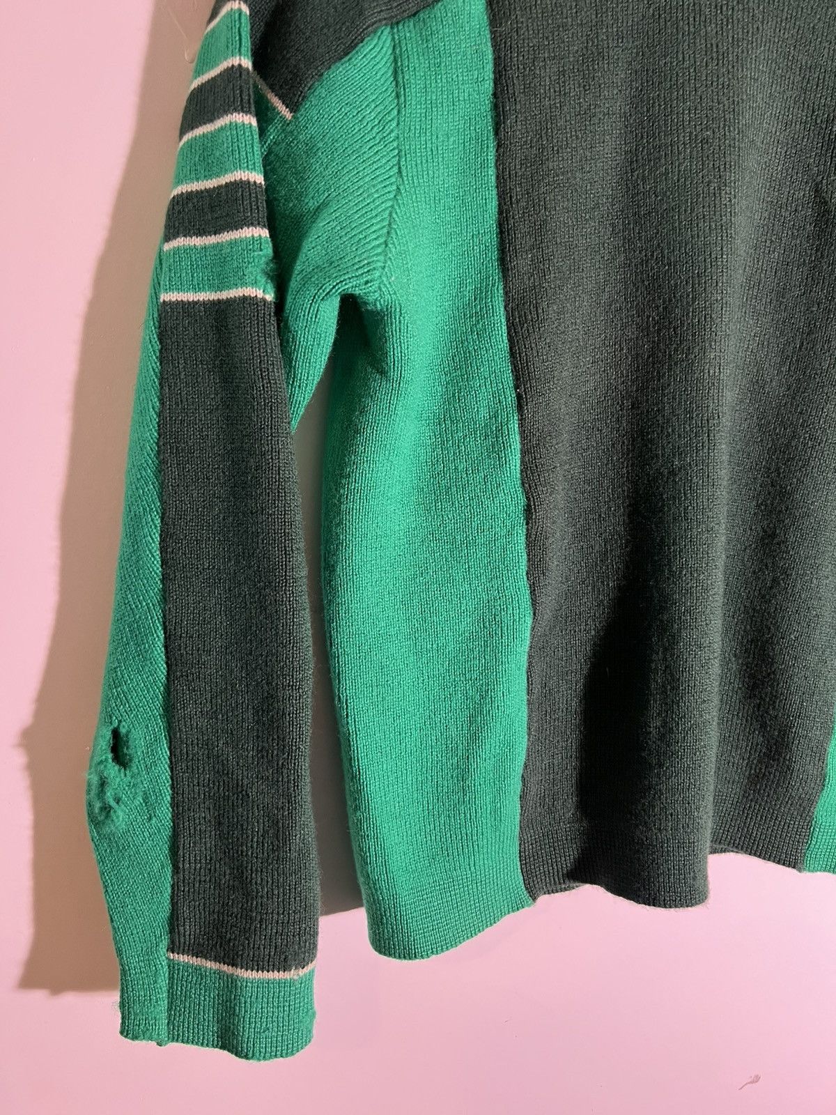 Vintage 70’s 80’s VTG Vintage Demetre Green Wool Retro Indie Sweater Size US M / EU 48-50 / 2 - 4 Thumbnail