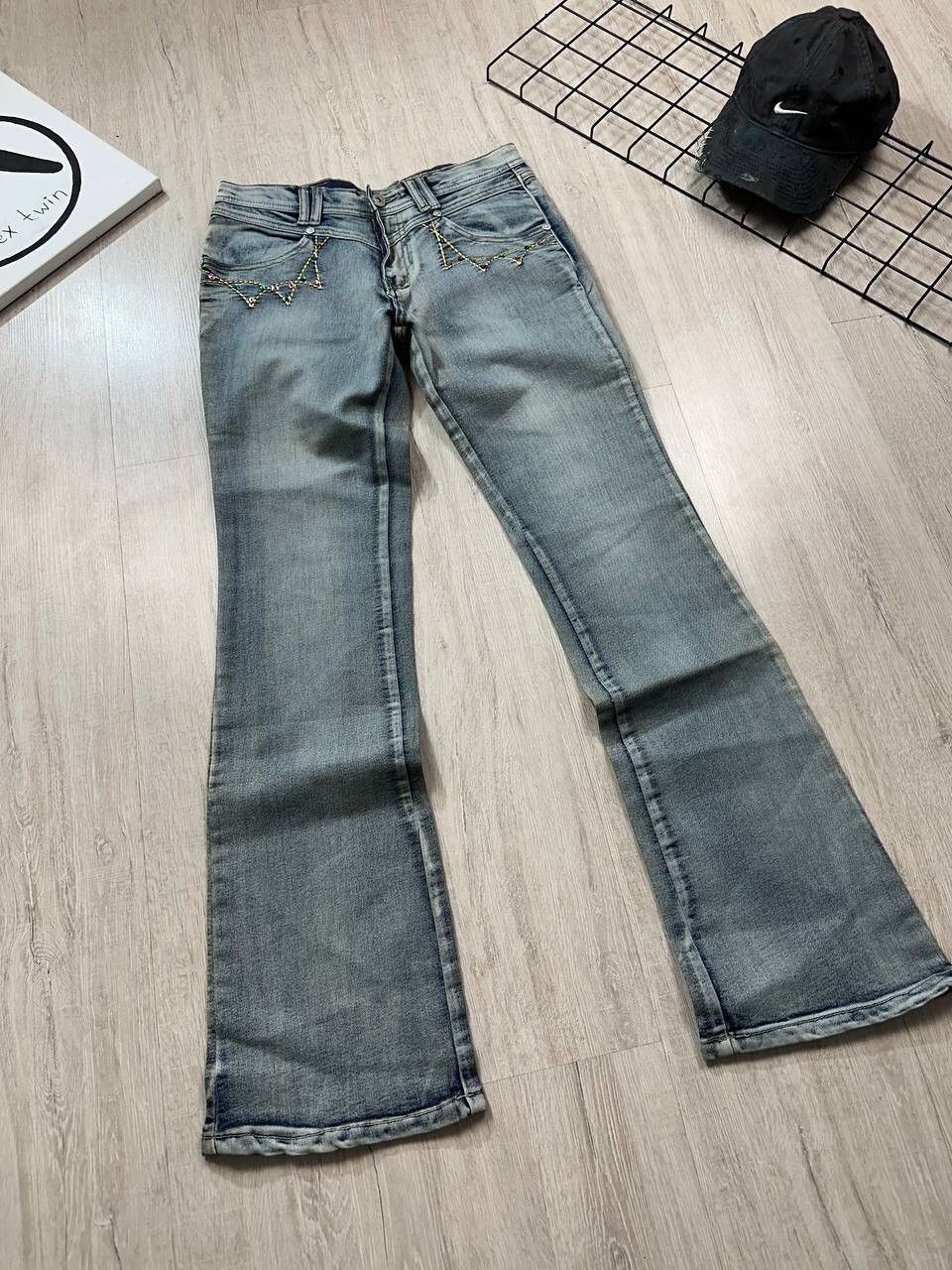 Hysteric Glamour × Vintage Vintage Y2K Flared Jeans Size 26" / US 2 / IT 38 - 2 Thumbnail