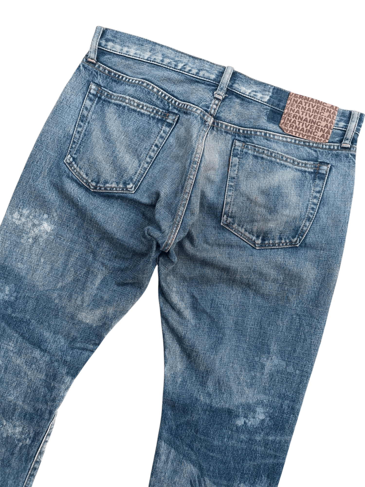 Japanese Brand × Vintage Japanase Brand RNA Inc Distressed Whiskers Faded Denim E220 Size US 34 / EU 50 - 9 Thumbnail