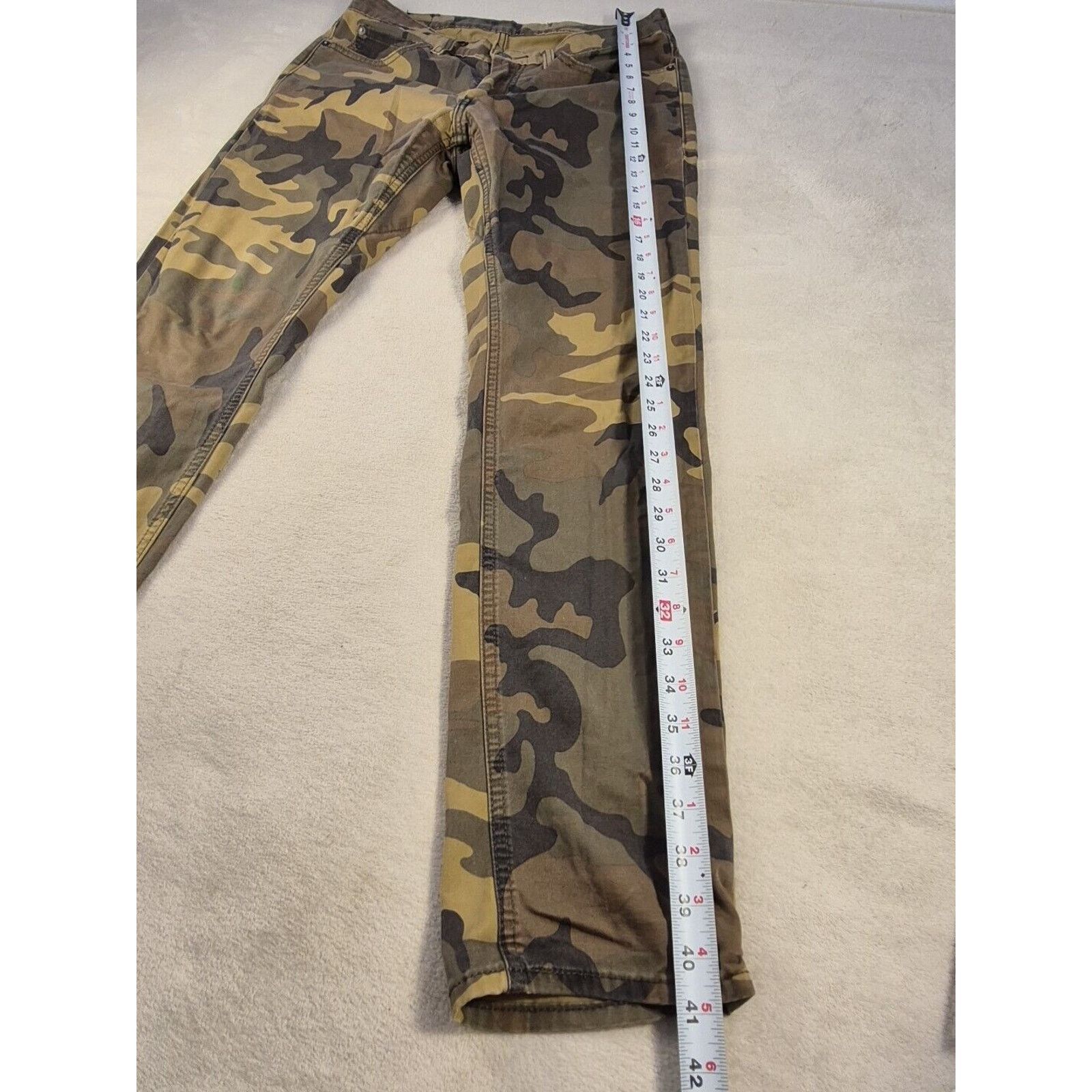 Levi's Levi’s 511 Women Camo Jeans Retro Woodland 31x32 Size 31" - 4 Thumbnail