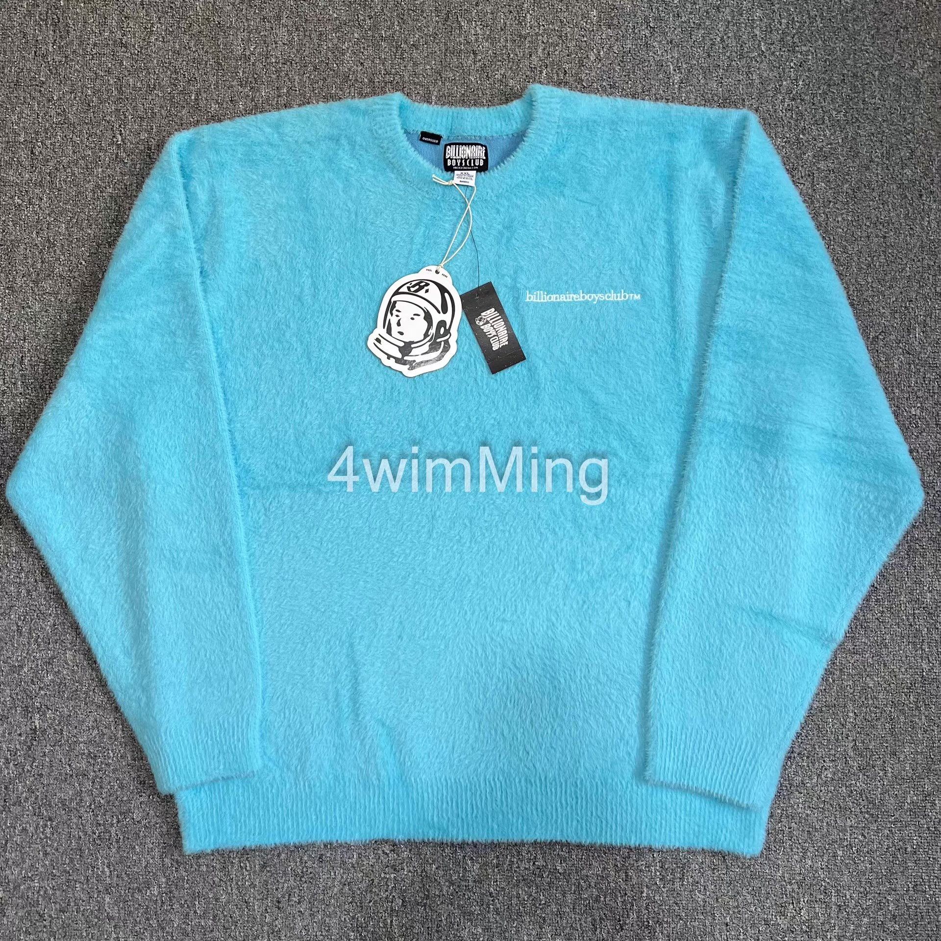 Billionaire Boys Club BBCUS FauxMinkSolid Color Embroidered Crew Neck Sweater Q7 Size US XL / EU 56 / 4 - 1 Thumbnail