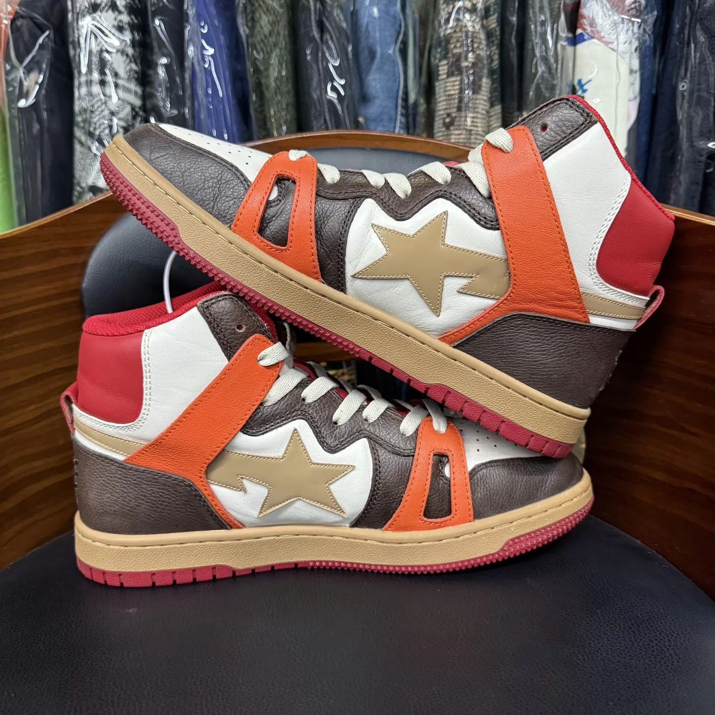 Nike Nike Bapesta 93 Cream/Brown US9/42.5 Worn Twice Size US 9.5 / EU 42-43 - 6 Thumbnail