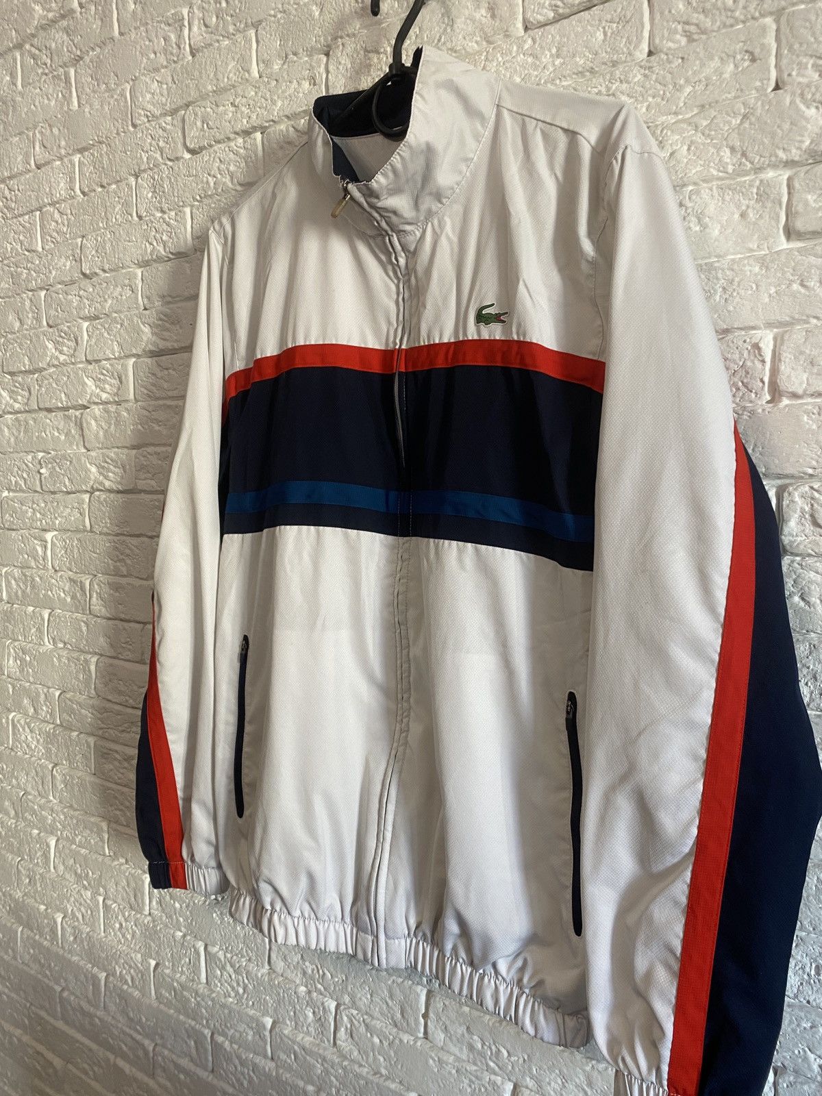 Lacoste nylon track jacket hotsell