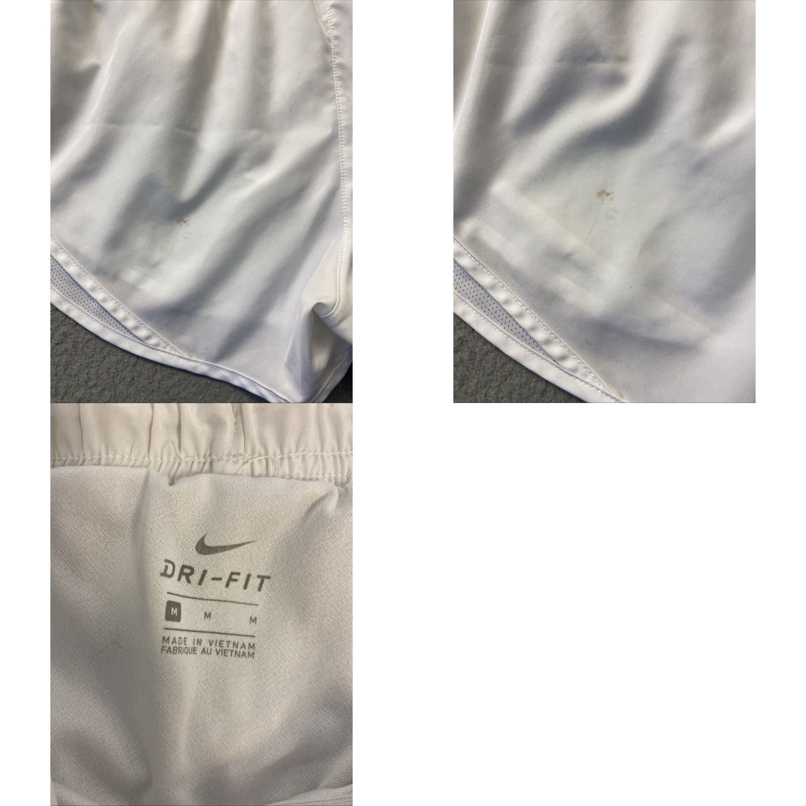 Nike NIKE White Running Shorts M Women's Athletic Activewear Regular Polyester White Run Shorts Medium Size 32" / US 10 / IT 46 - 8 Thumbnail
