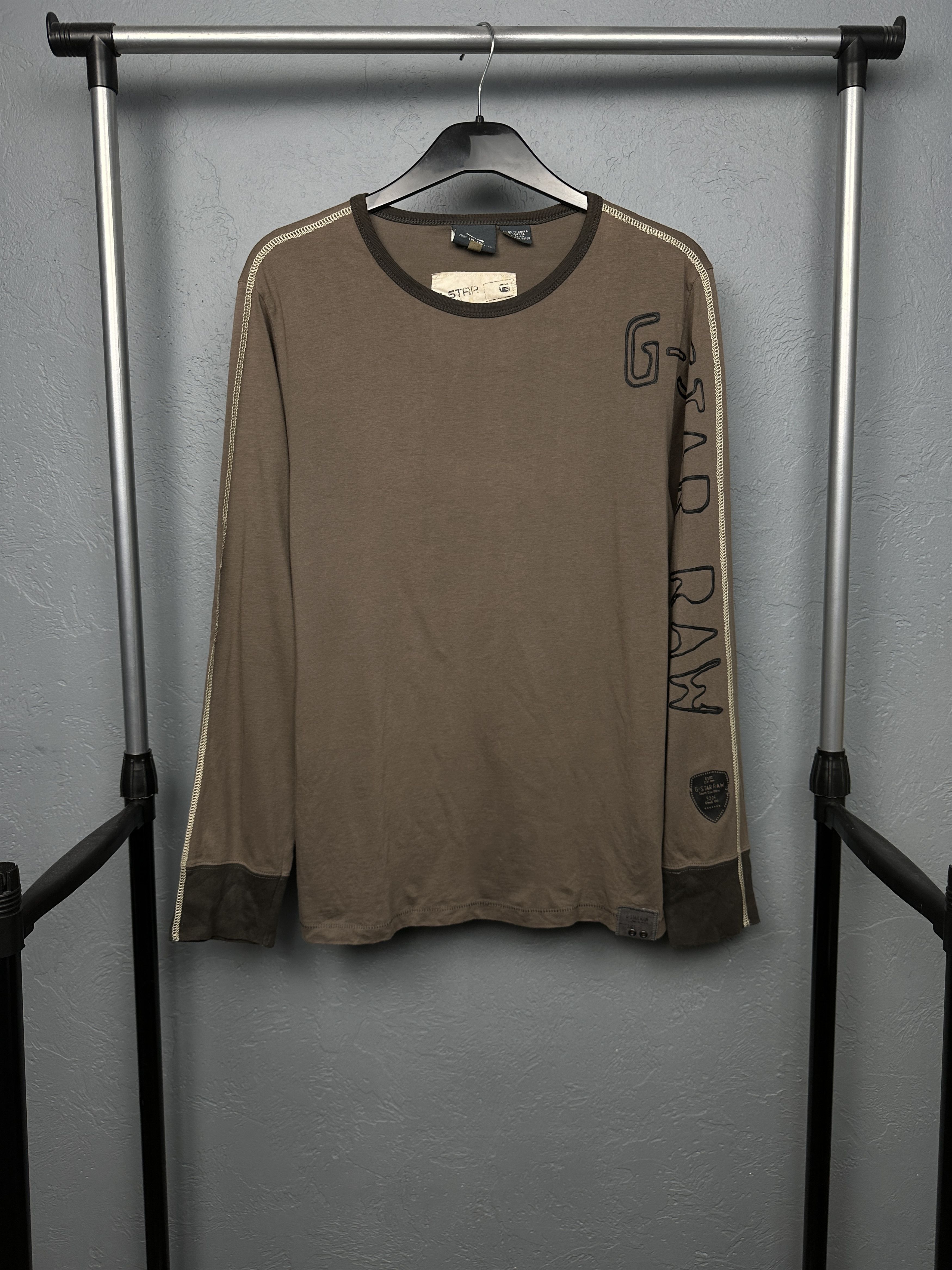 G-Star G Star Raw Vintage Mens Straight Carp Long Sleeve T-Shirt Size US L / EU 52-54 / 3 - 1 Thumbnail