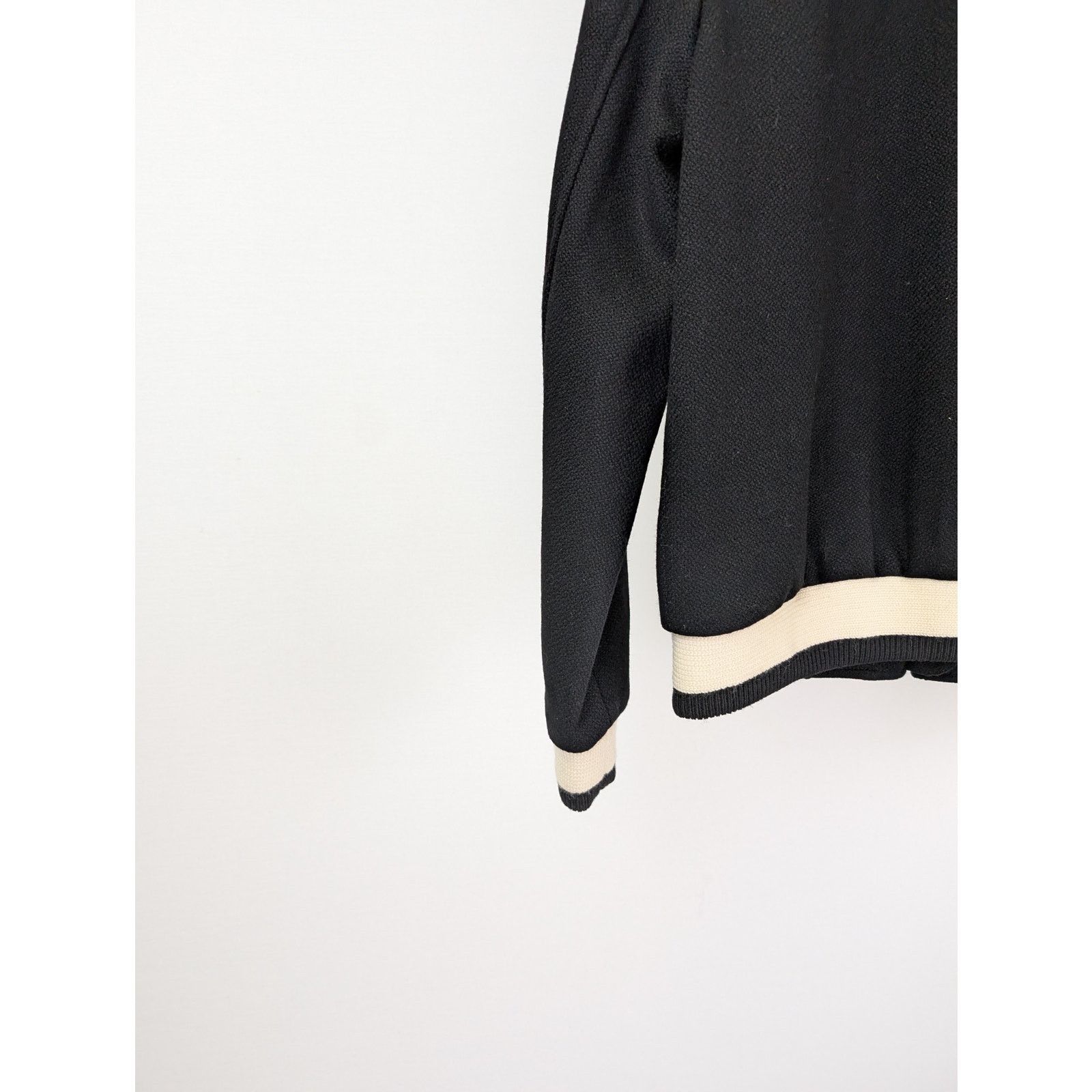 Saint Laurent Paris o1rshd1 CC20 Zipper Jacket in Black/Beige Size US M / EU 48-50 / 2 - 15 Thumbnail