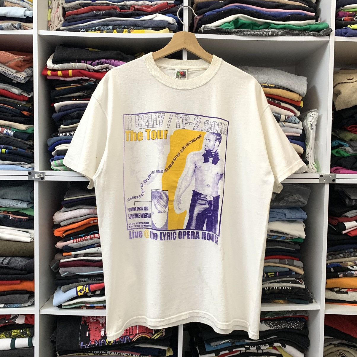 image of Rap Tees x Vintage VTG R Kelly The Tour in White, Men's (Size XL)