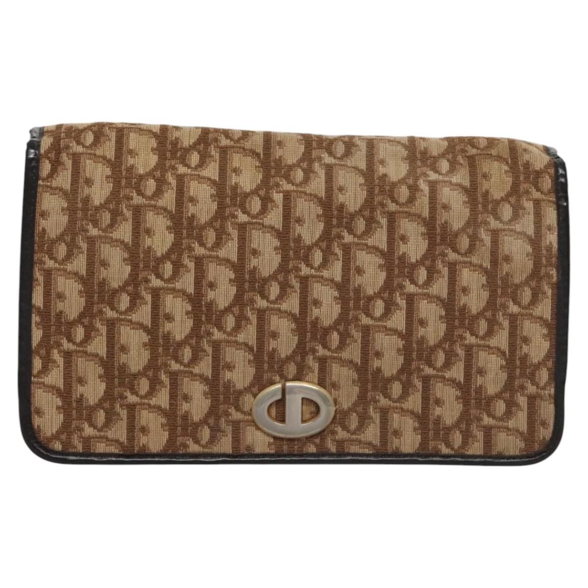 Dior DIOR Trotter Canvas Chain Shoulder Bag Brown Gold Size ONE SIZE - 2 Thumbnail