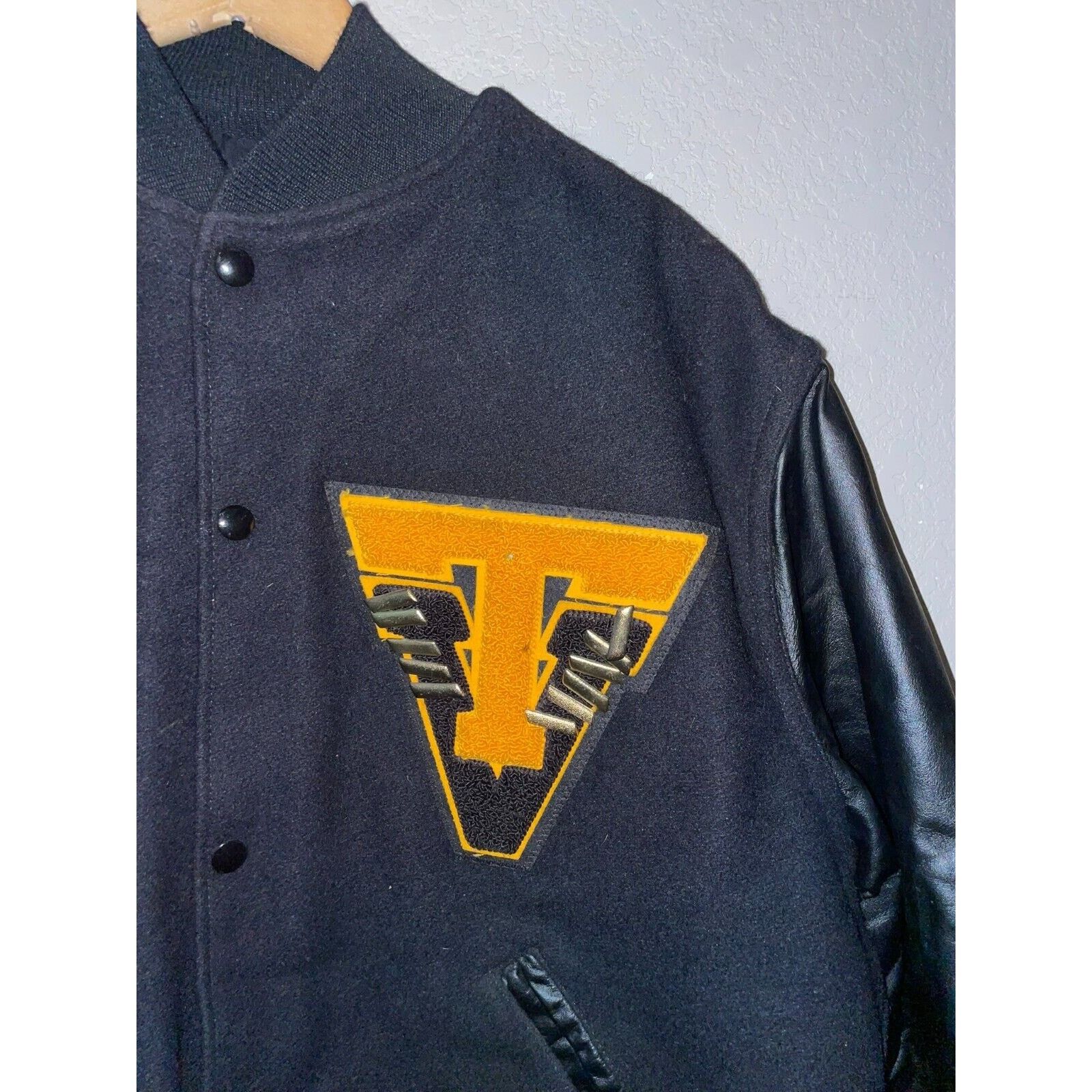 Vintage Virginia Tech Letterman Jacket Varsity Bomber 2003