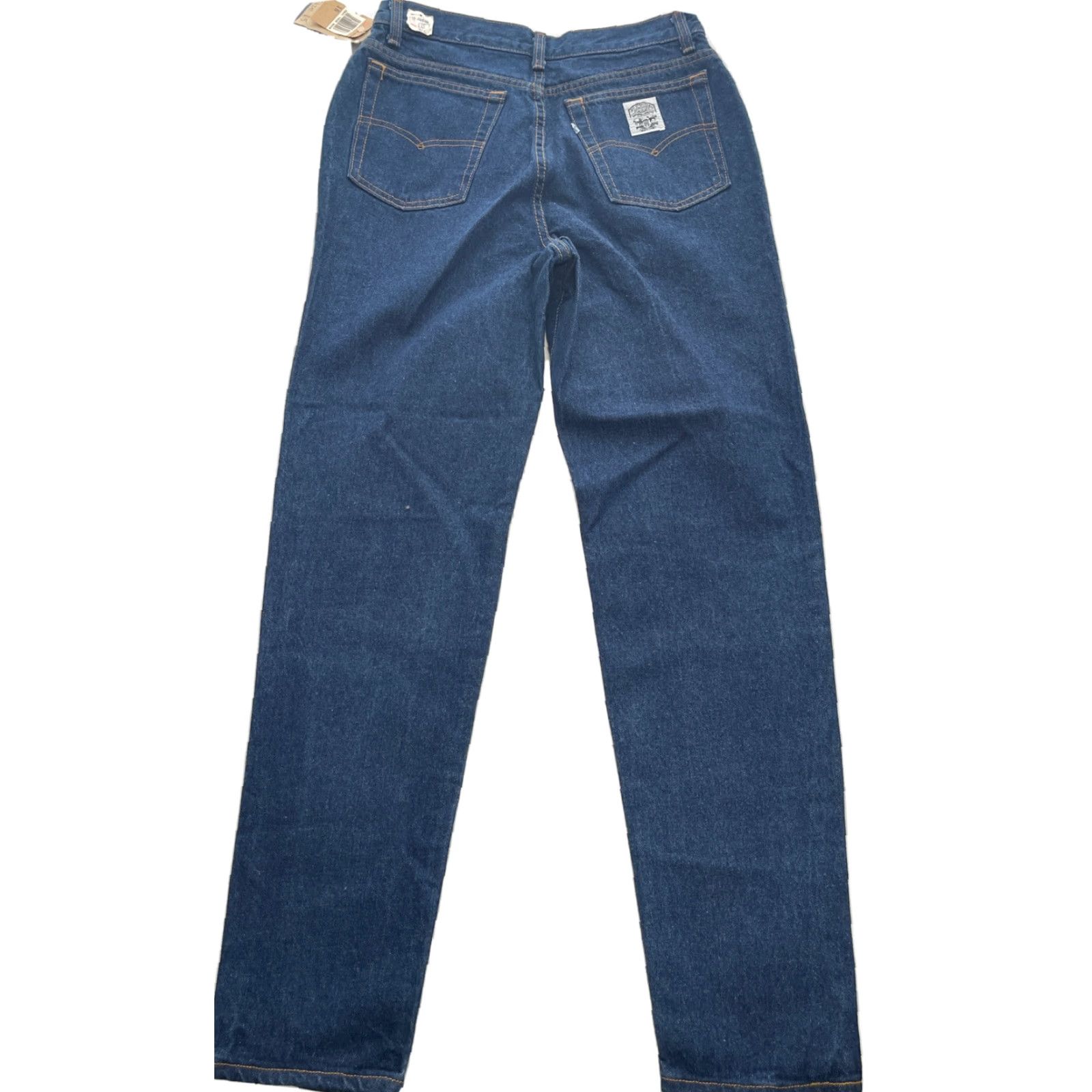 Levi's VINTAGE Levi's 544 Slim Jeans Women W30 L32 15 NWT MADE IN USA Blue Denim 100% Cotton 80s Slimming Regular Womens Size 36" / US 14 / IT 50 - 2 Thumbnail