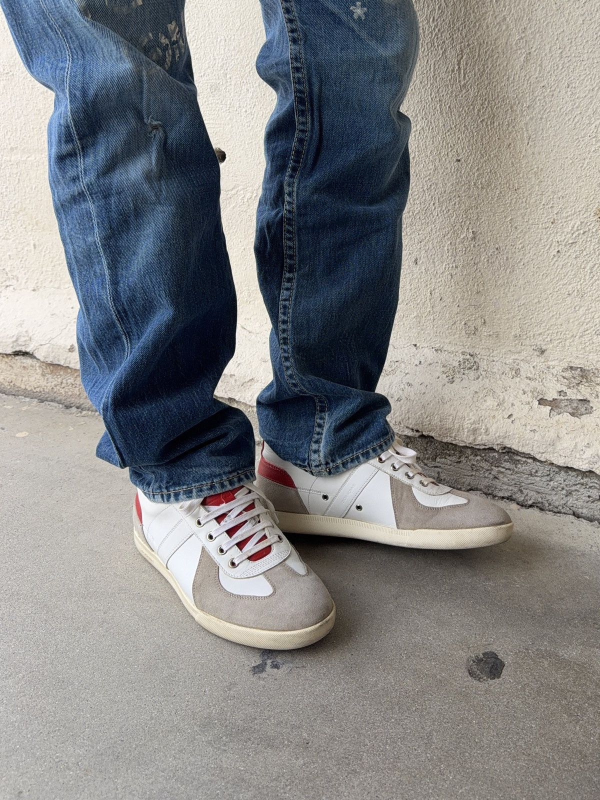 Dior SS13 Dior Homme Kris Van Assche ‘B01’ Red/White GAT Sneakers Size US 8 / EU 41 - 2 Thumbnail