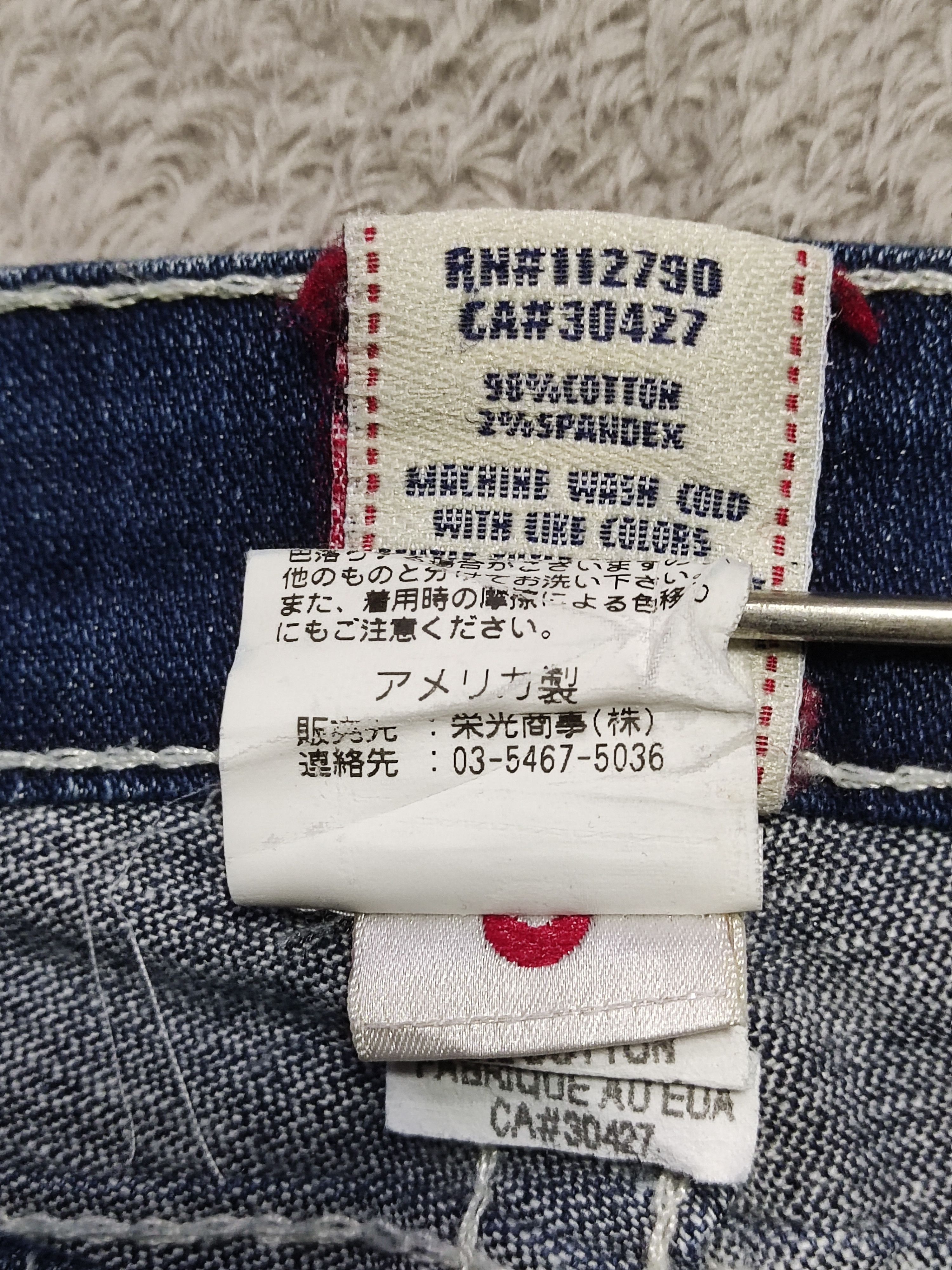 True Religion Y2K True Religion Lily Low Rise 3/4 Jeans Crystal Button Size 29" - 14 Thumbnail