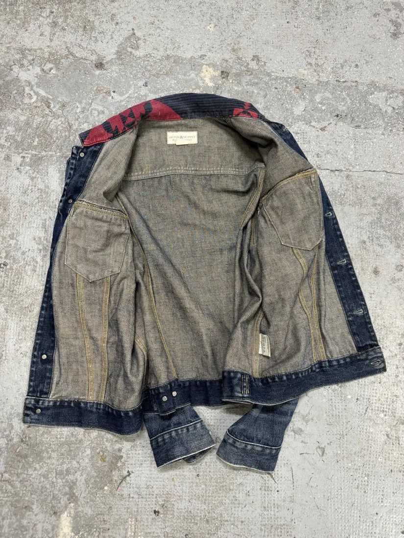Polo Ralph Lauren × Vintage 1990s Ralph Lauren Faded Blue Denim Indian Jacket Size US M / EU 48-50 / 2 - 6 Thumbnail