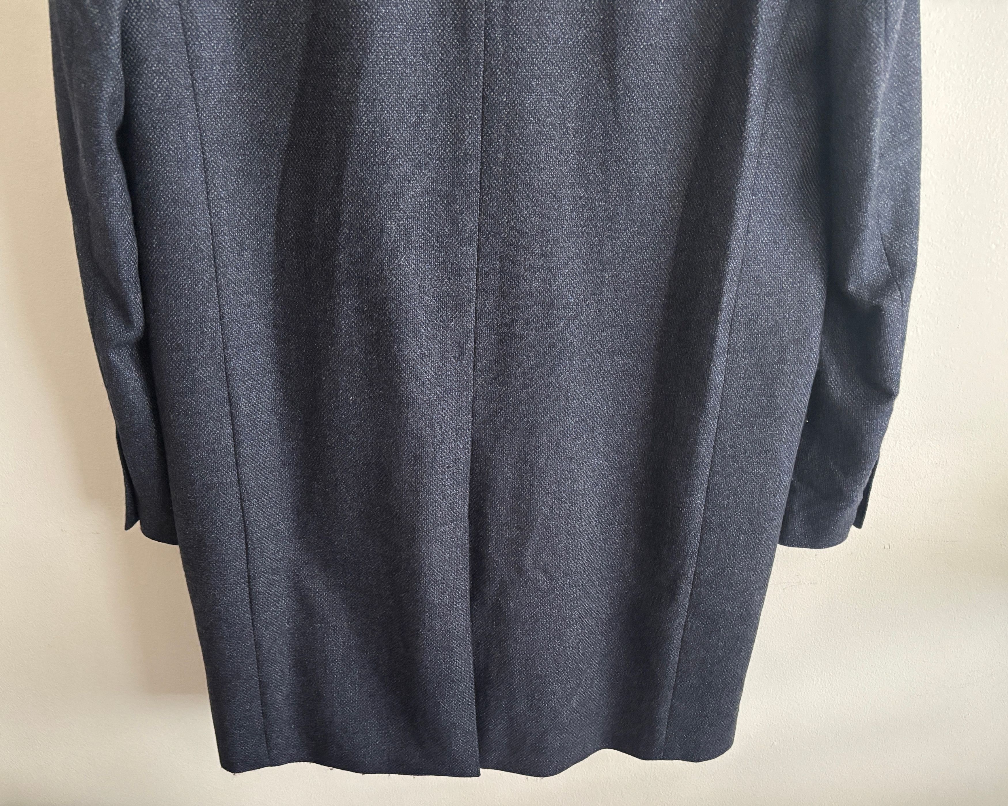 Club Monaco $600 Loro Piana Blue Wool Dream Tweed Overcoat/ Car Coat Size US M / EU 48-50 / 2 - 13 Thumbnail