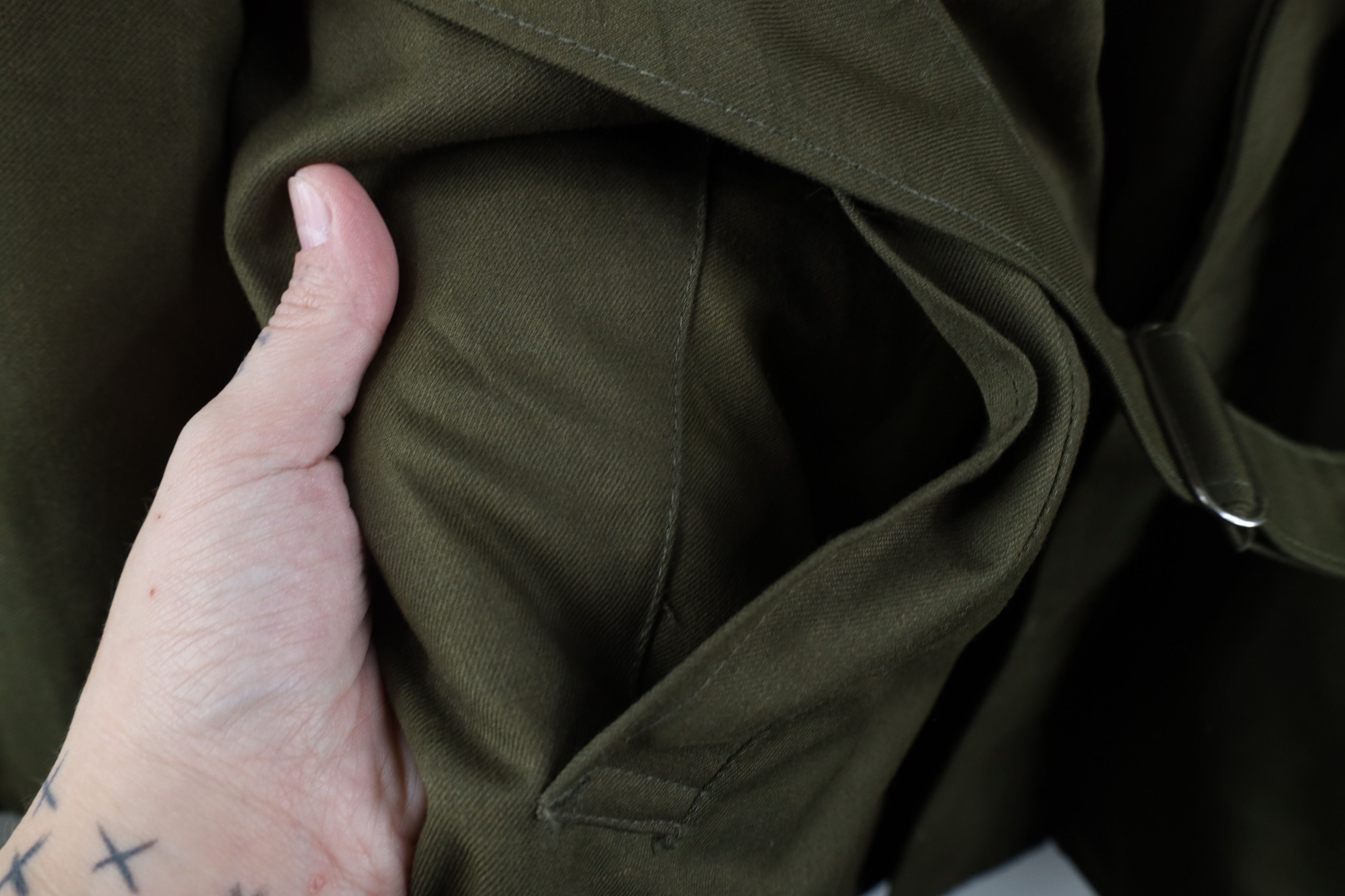 Vintage Vintage 90s Lined Field Combat Parka Jacket Coat Green Size US XL / EU 56 / 4 - 9 Thumbnail