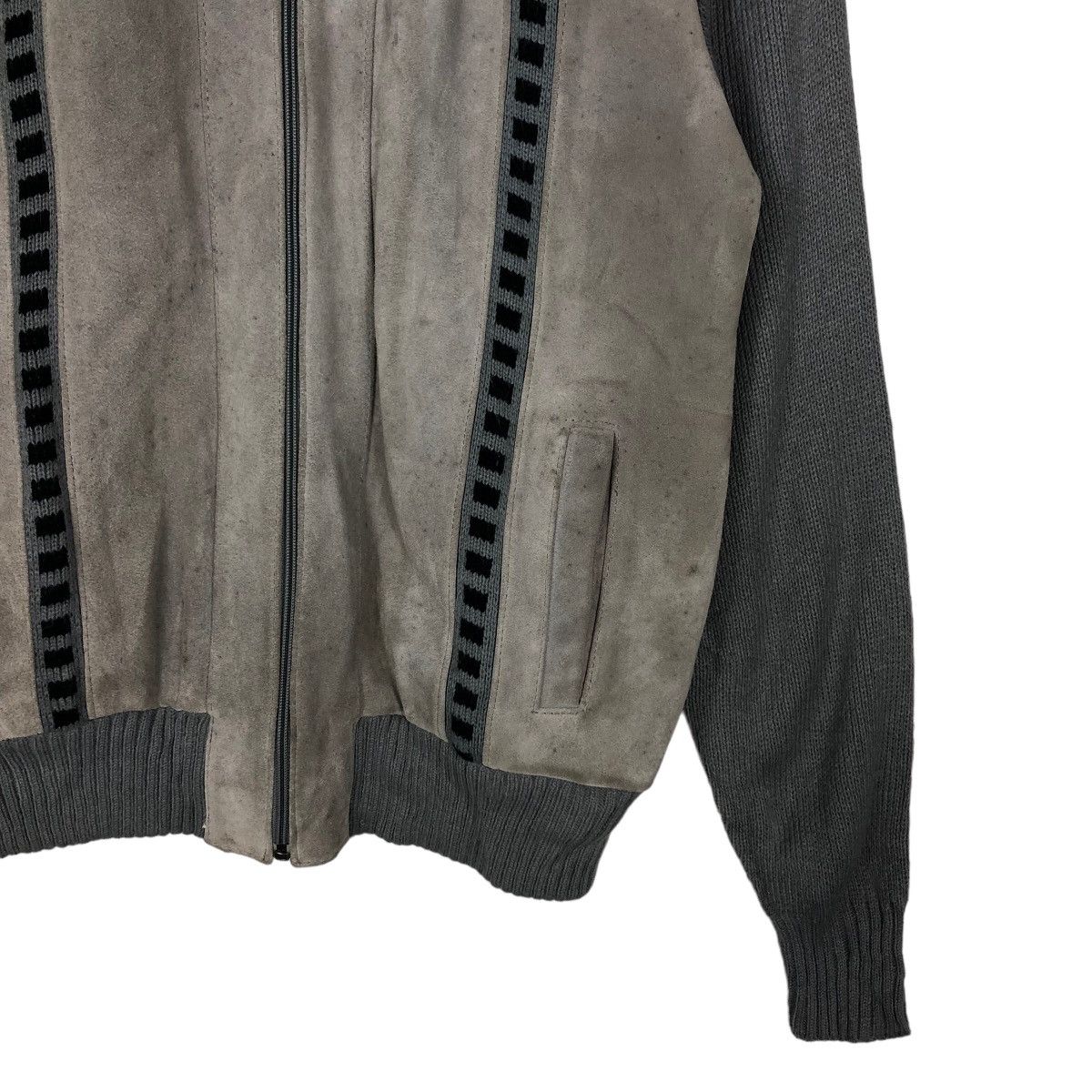 Genuine Leather 🔥90’s Vintage Bomber Genuine Leather Jacket Oakton Japan Size US L / EU 52-54 / 3 - 4 Thumbnail