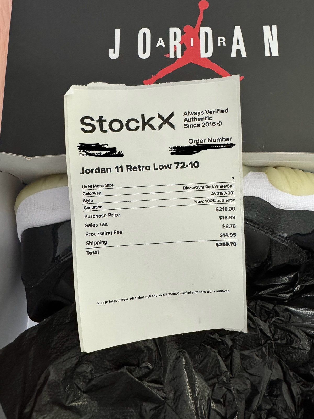 Jordan Brand Air Jordan 11 Retro Low 72/10 Size US 7 / EU 40 - 2 Thumbnail