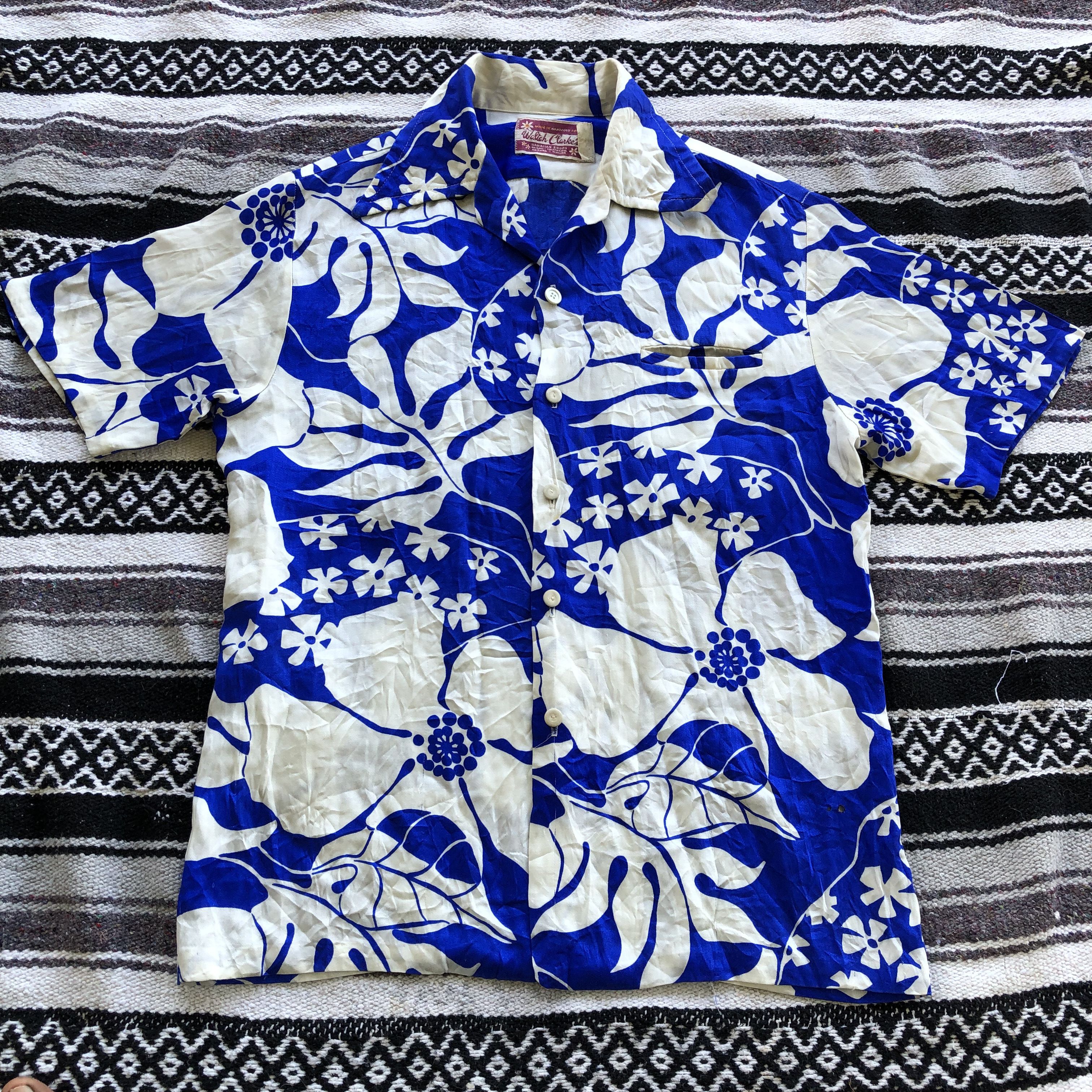 Other Vintage 60s 70s Waltah Clark`s Hawaii polynesian motif shirt Size US L / EU 52-54 / 3 - 1 Thumbnail