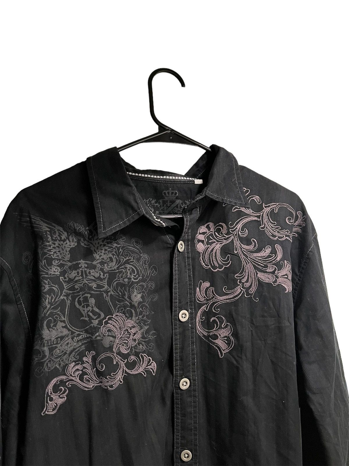 Guess Guess Y2K Goth Punk Button Down Size US XL / EU 56 / 4 - 2 Thumbnail