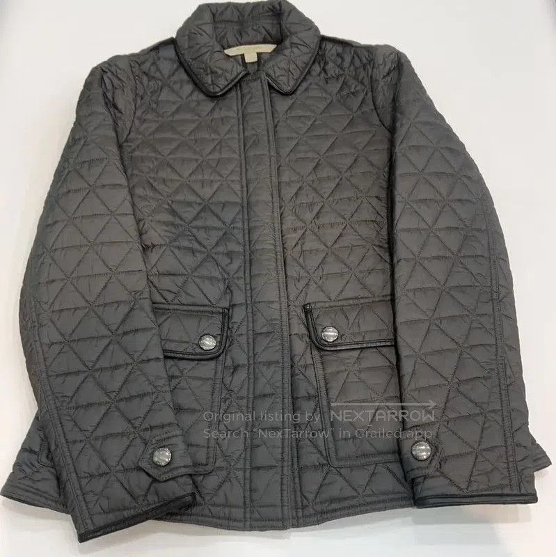 Burberry Burberry Quilted Gray Short Jacket for Women. Size S / US 4 / IT 40 - 1 Thumbnail