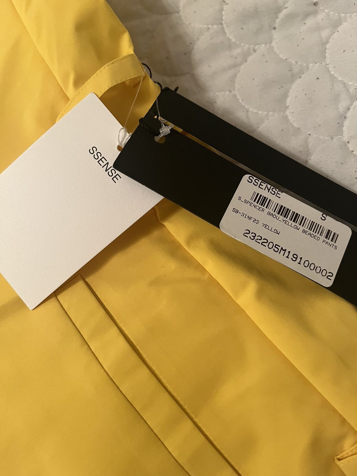SPENCER BADU SPENCER BADU Yellow Beaded Pants Size US 30 / EU 46 - 3 Thumbnail