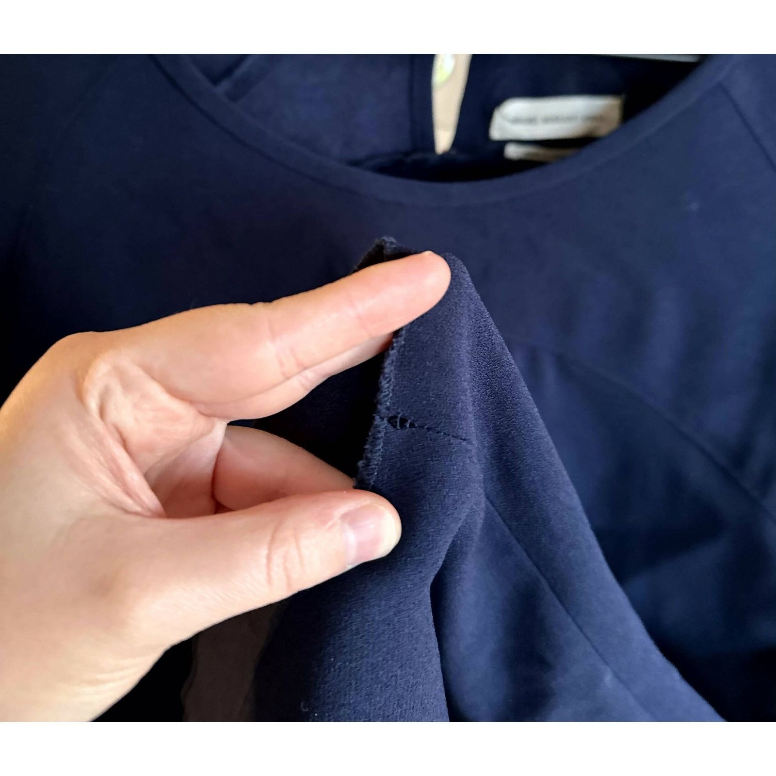 Isabel Marant Isabel Marant Long Sleeve Ruched Blouse - Navy Size XS / US 0-2 / IT 36-38 - 9 Thumbnail
