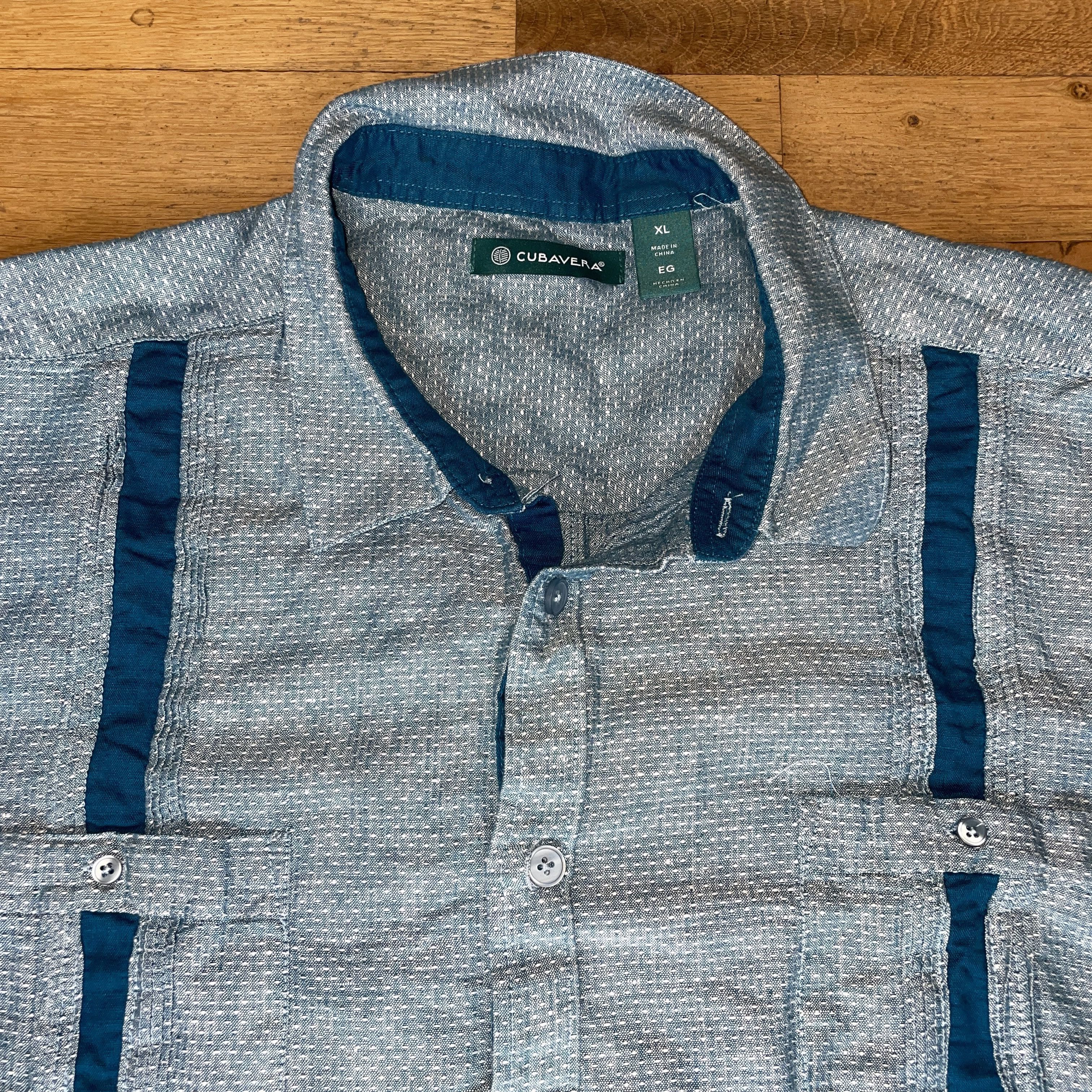 Cubavera Cubavera Men's Fashionable Shirt 60% Linen Sleeve Size XL Size US XL / EU 56 / 4 - 3 Thumbnail