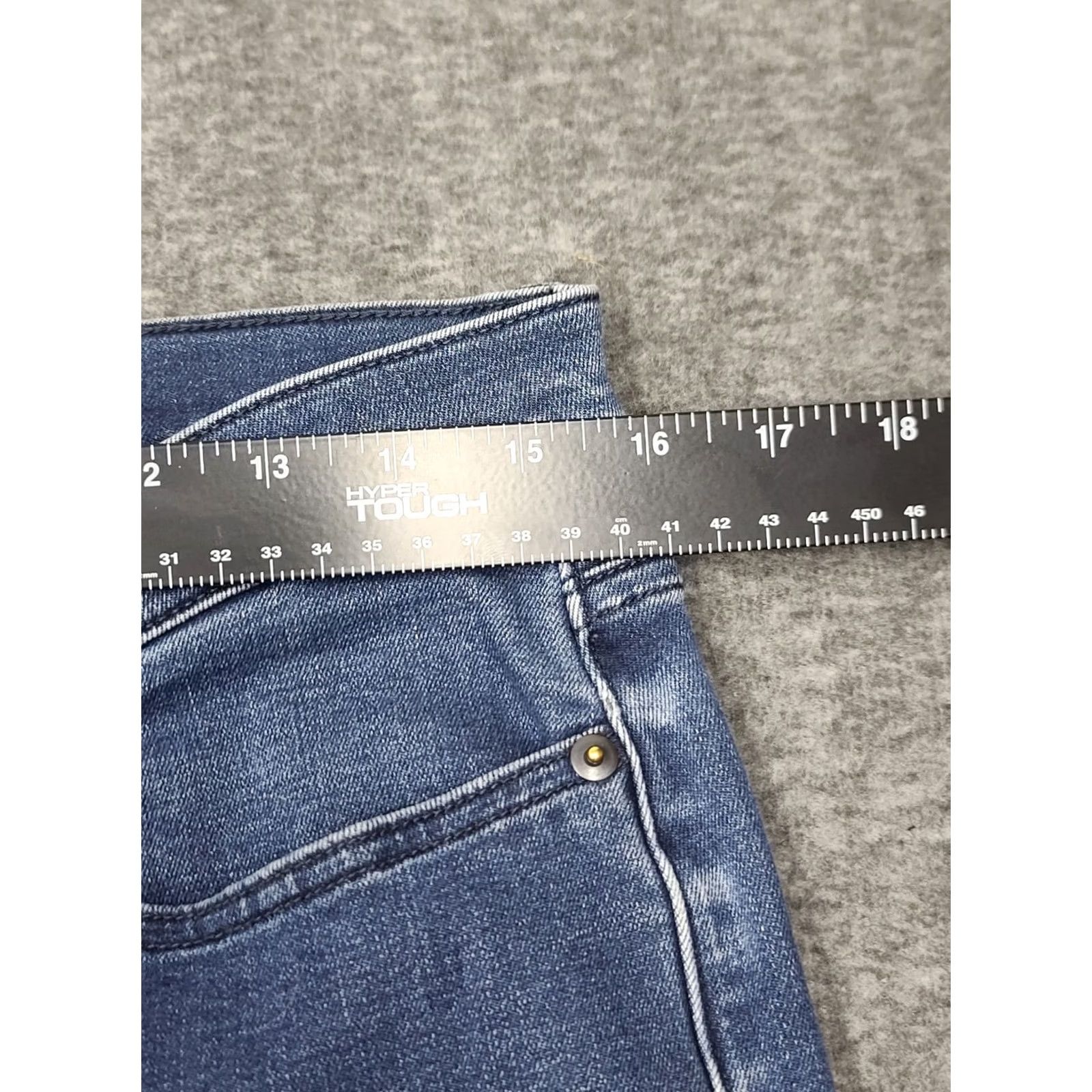CO Duluth Daily Denim Jeans Womens 10x31 Blue Stretch Straight Leg 5-Pocket Regular Denim Work "Classic" Trouser Fit Size 32" / US 10 / IT 46 - 5 Thumbnail