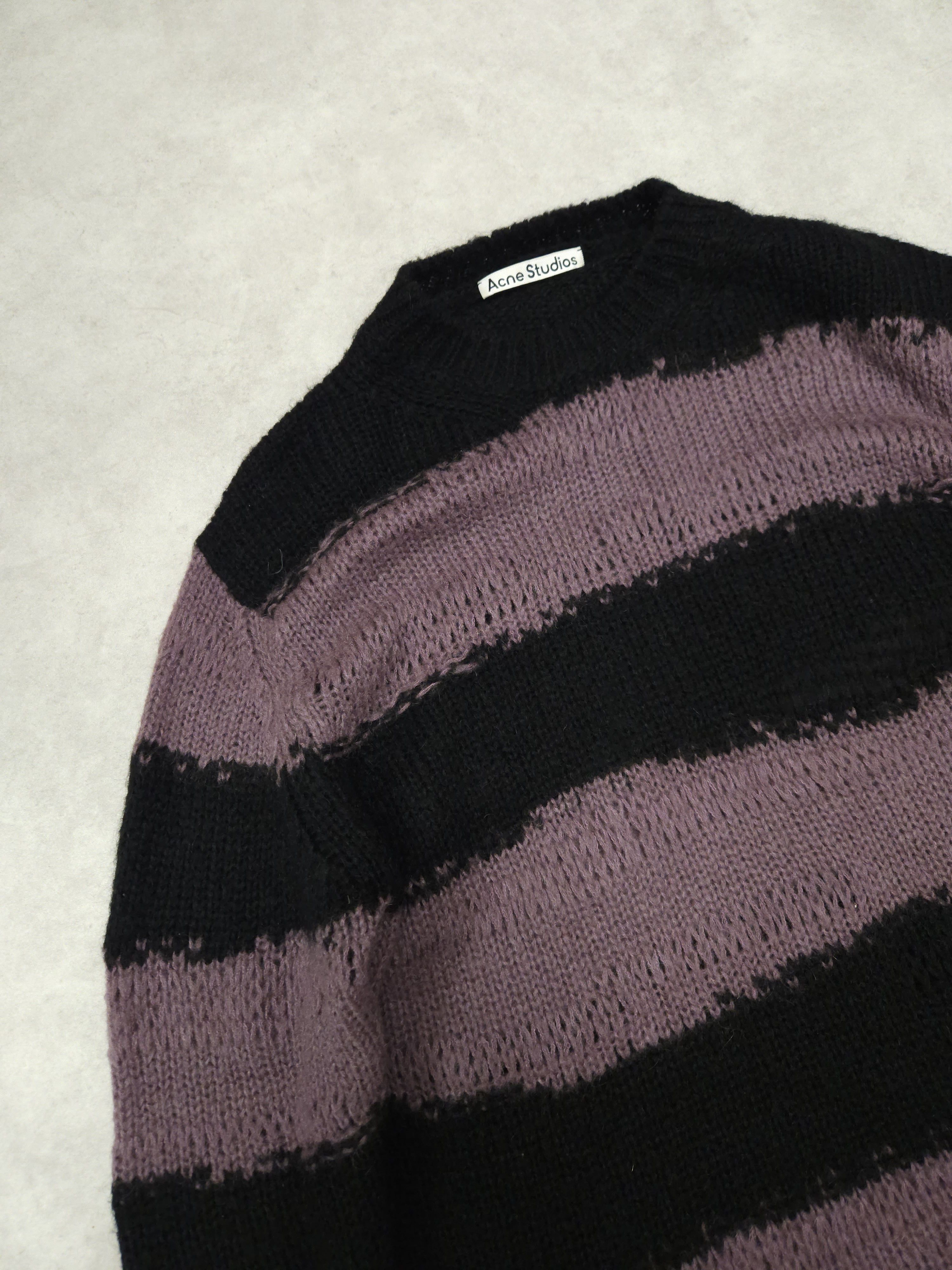 Acne Studios Acne studios distressed striped mohair knit Size US M / EU 48-50 / 2 - 3 Thumbnail