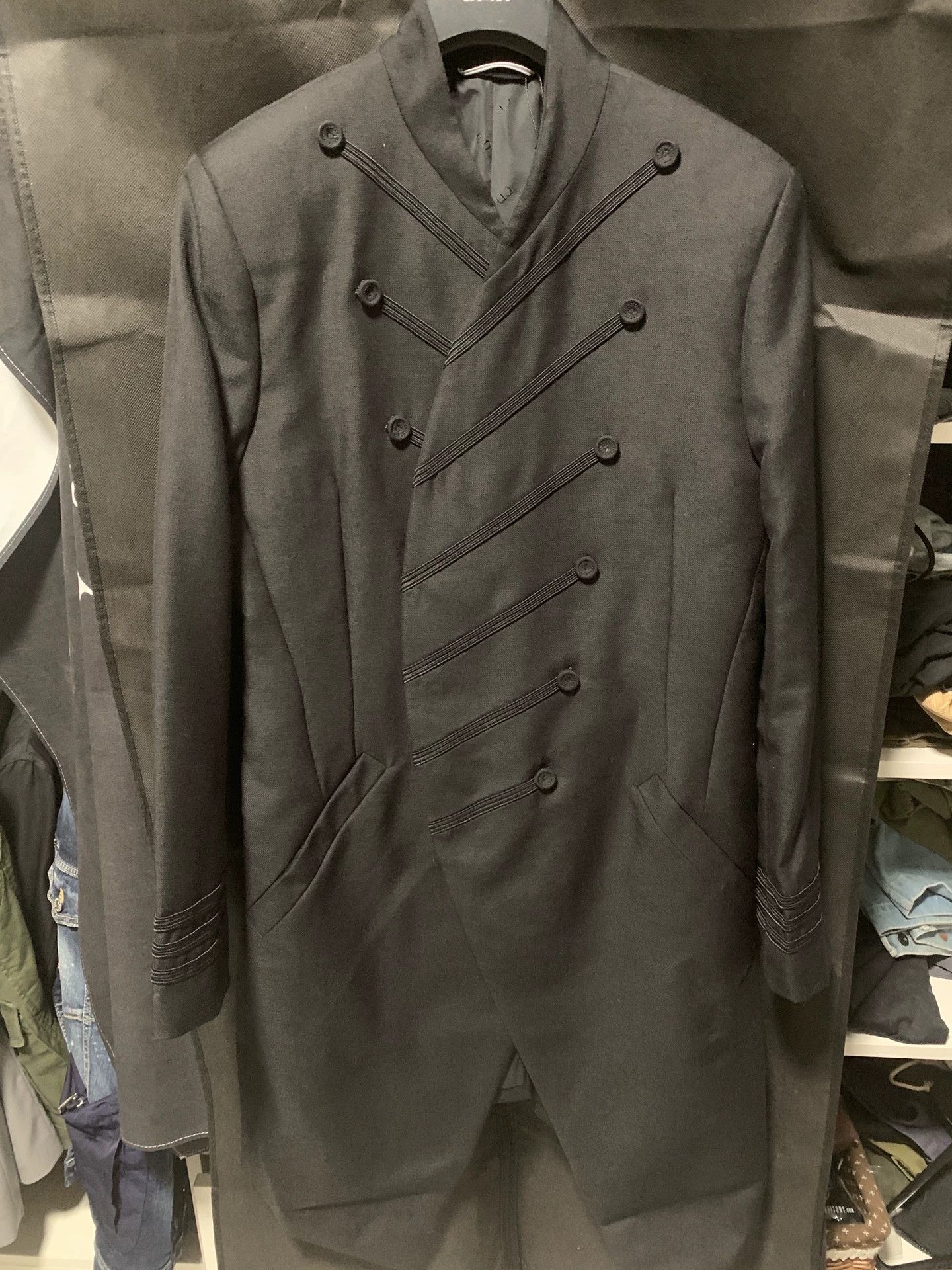 Dior classic black wool coat by dior homme Size US M / EU 48-50 / 2 - 1 Thumbnail