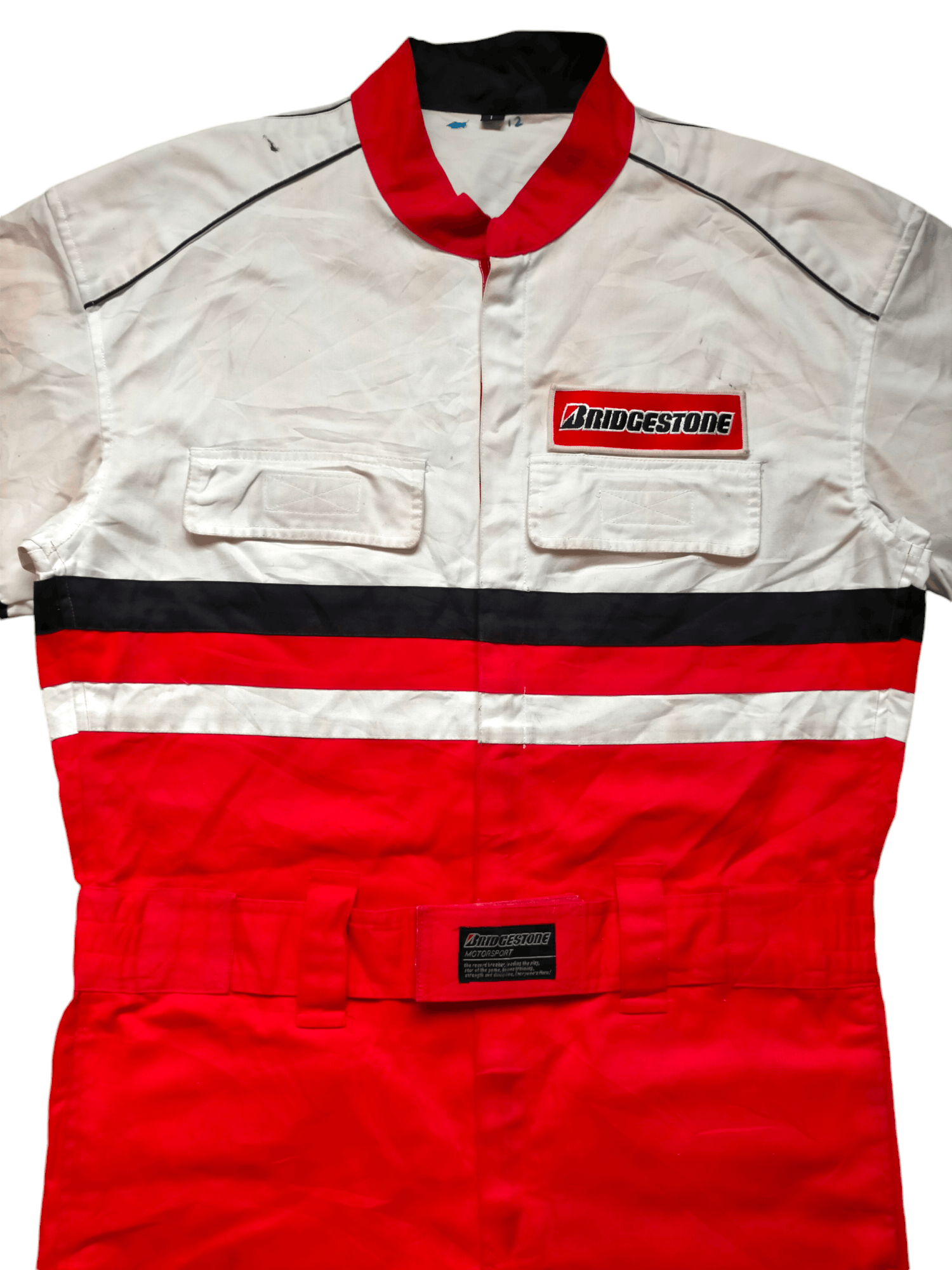 Japanese Brand Bridgestone Motorsport Coverall Jumpsuit Vintage Size US 34 / EU 50 - 7 Thumbnail